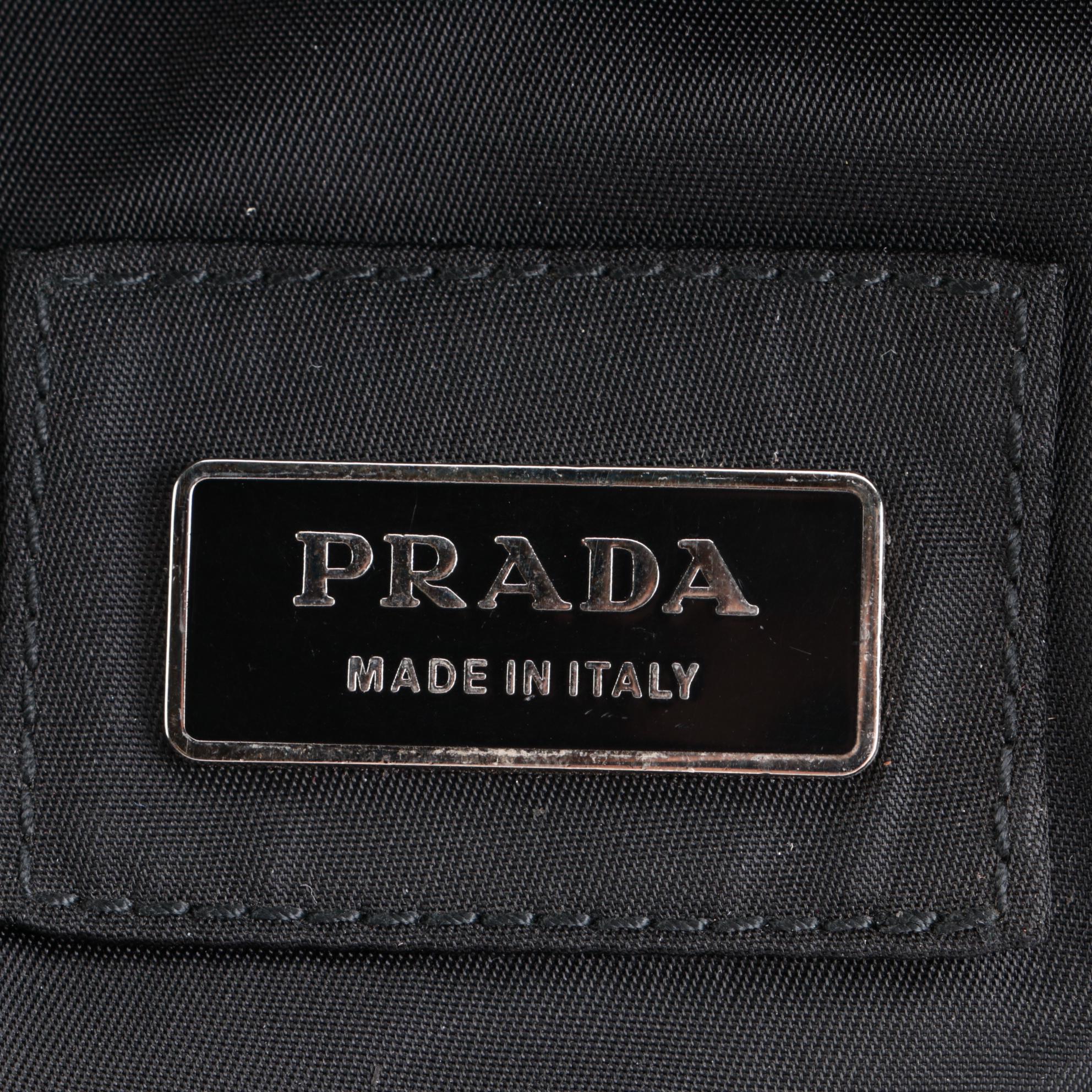 Prada Belt Bag in Black Tessuto Nylon