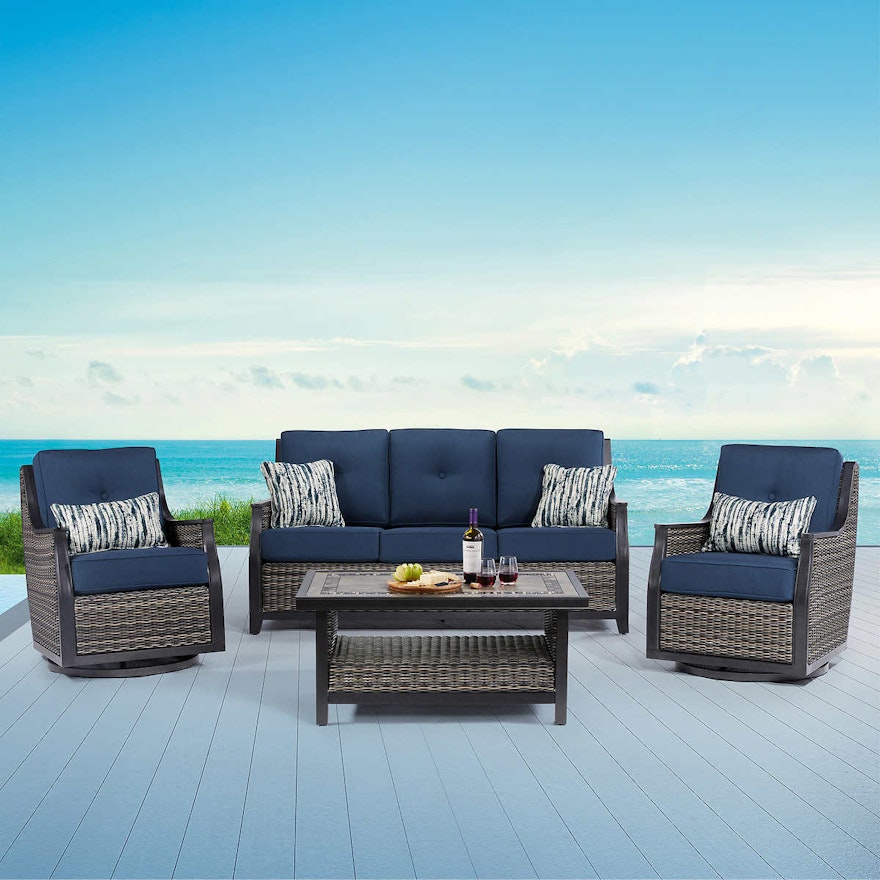 Agio "Bridgeport" Four-Piece Deep Seating Patio Set