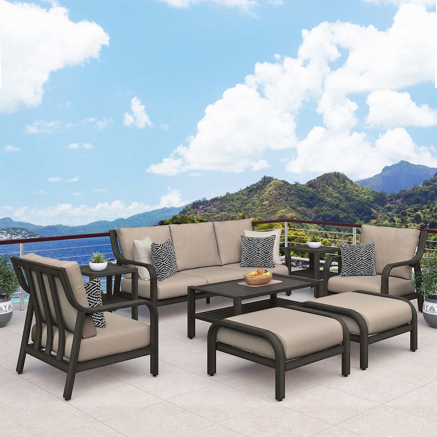 ATLeisure "Catalina" Eight-Piece Deep Seating Patio Set