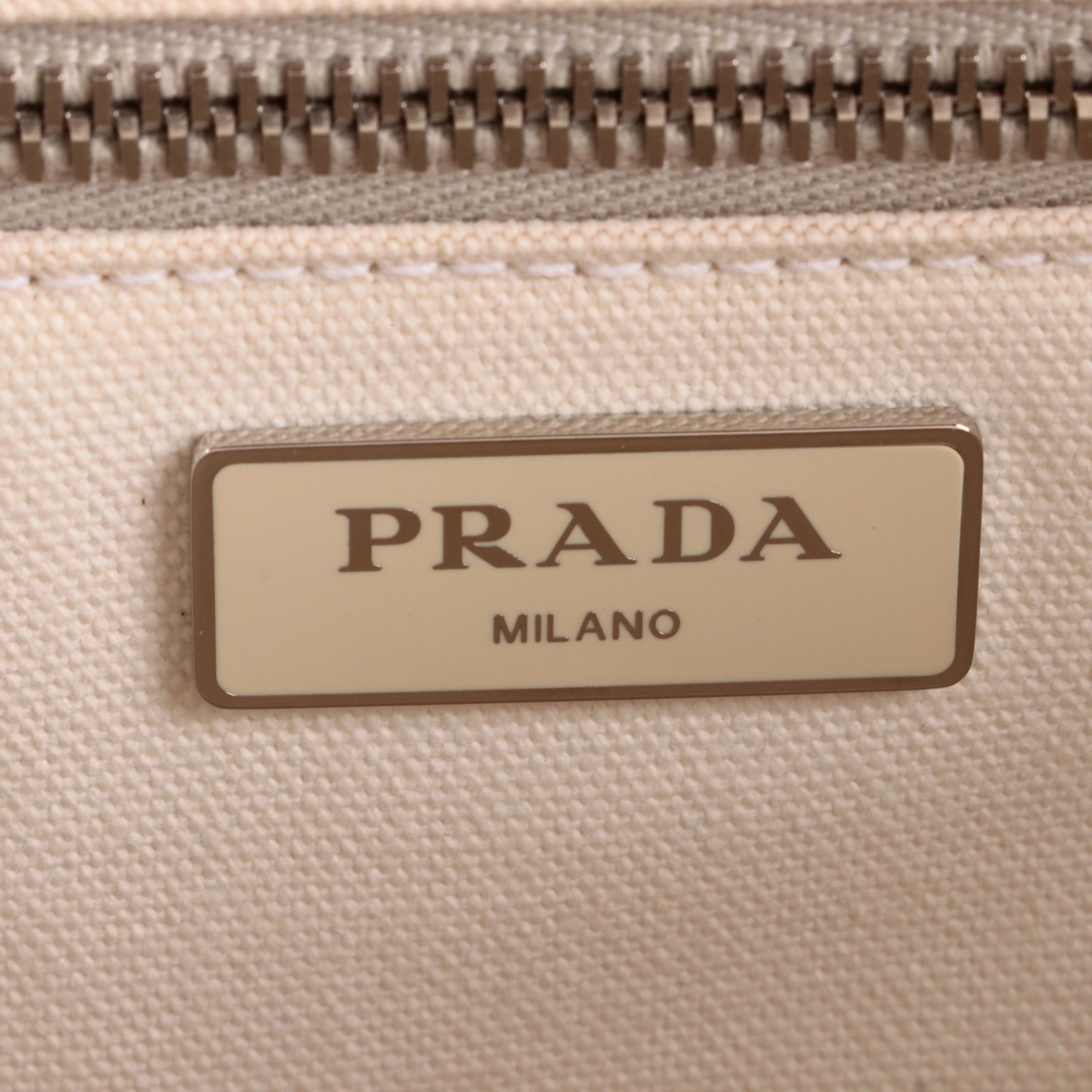 Prada Midollino Two-Way Bag in Woven Wicker and Leather with Feather Fringe