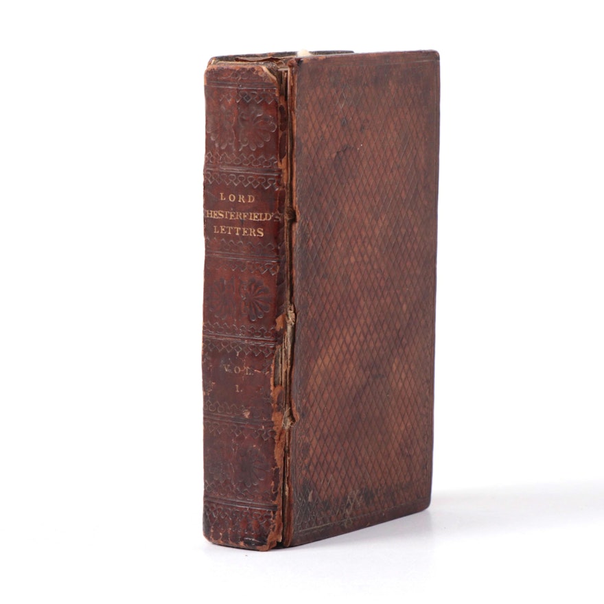 "Lord Chesterfield's Letters to his Son" Vol. I, Early 19th Century