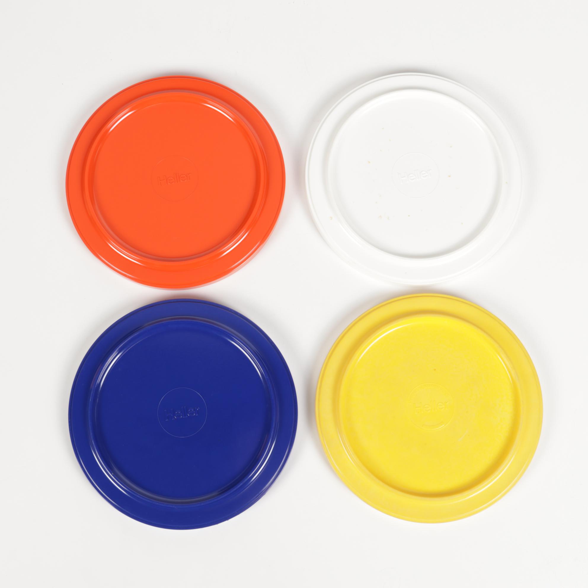 Massimo Vignelli for Heller Plastic Dinnerware, Mid-20th Century