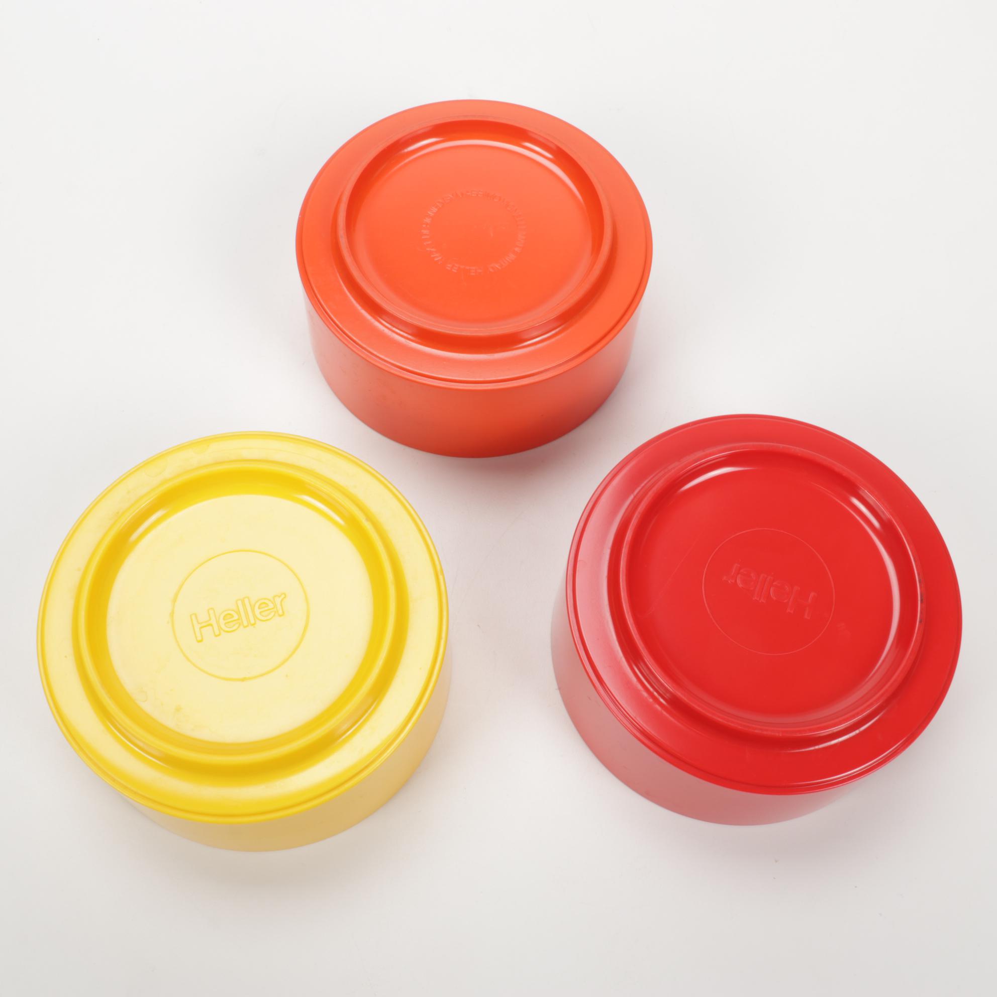 Massimo Vignelli for Heller Plastic Dinnerware, Mid-20th Century