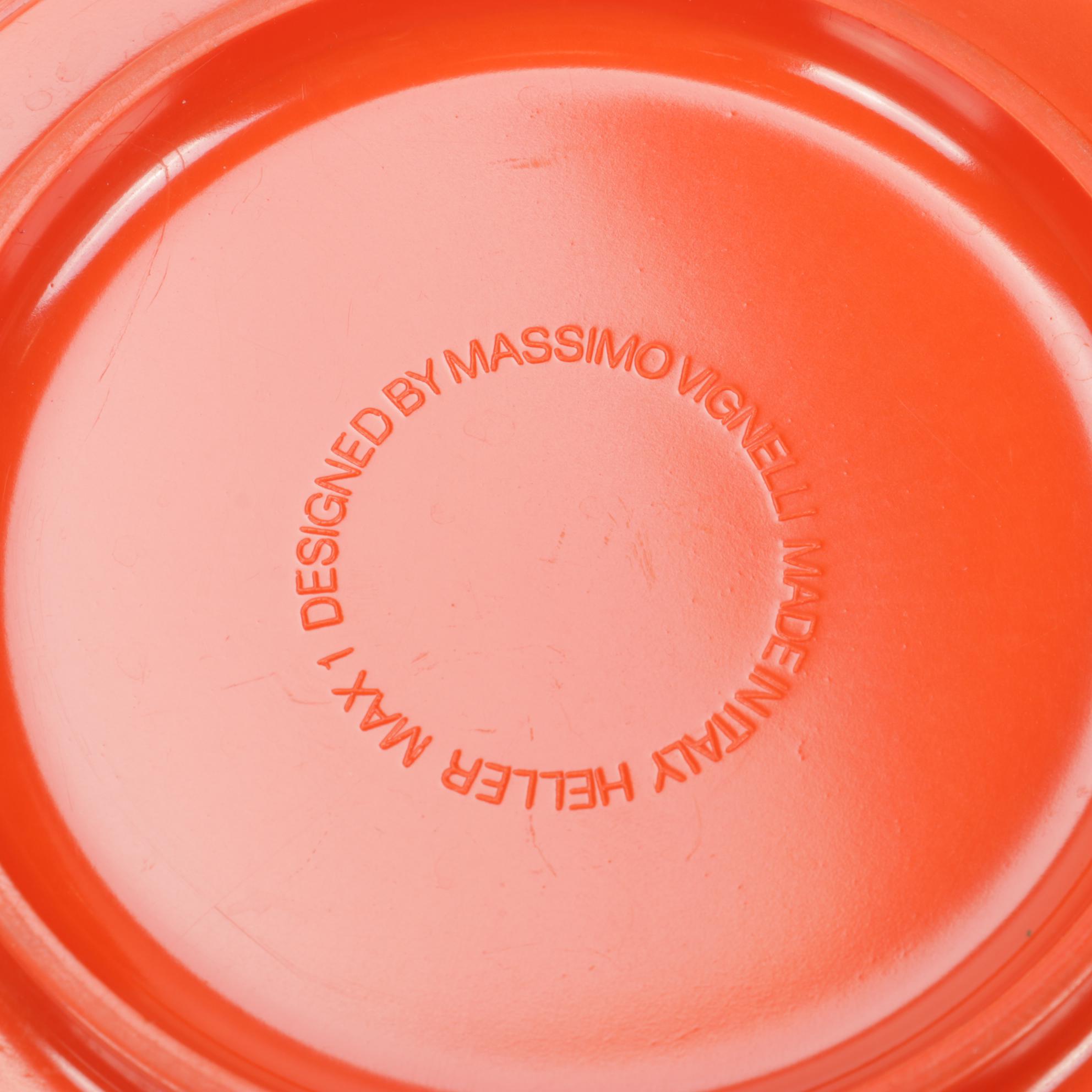 Massimo Vignelli for Heller Plastic Dinnerware, Mid-20th Century