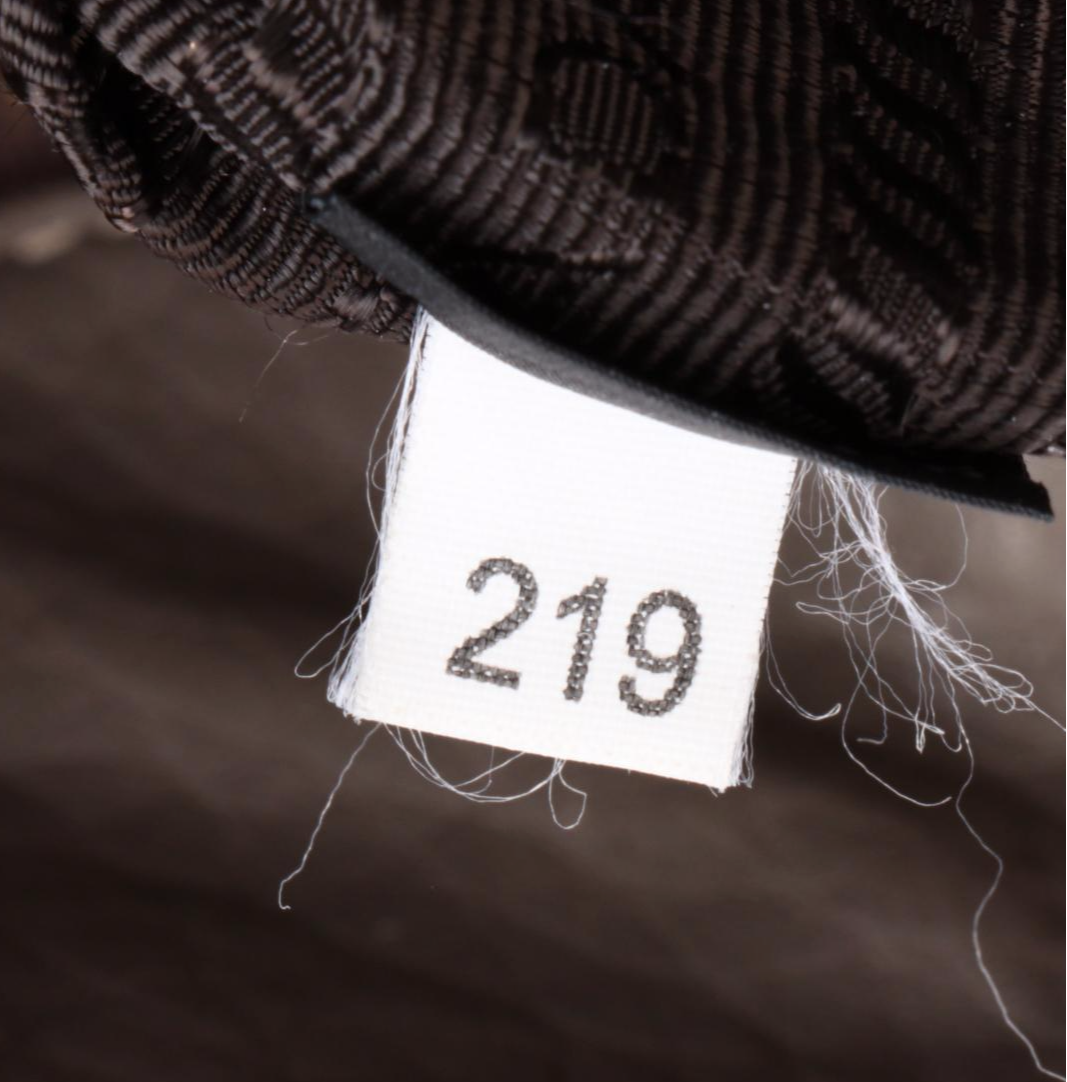 Prada Grey Vitello Daino Leather Side Zip Tote