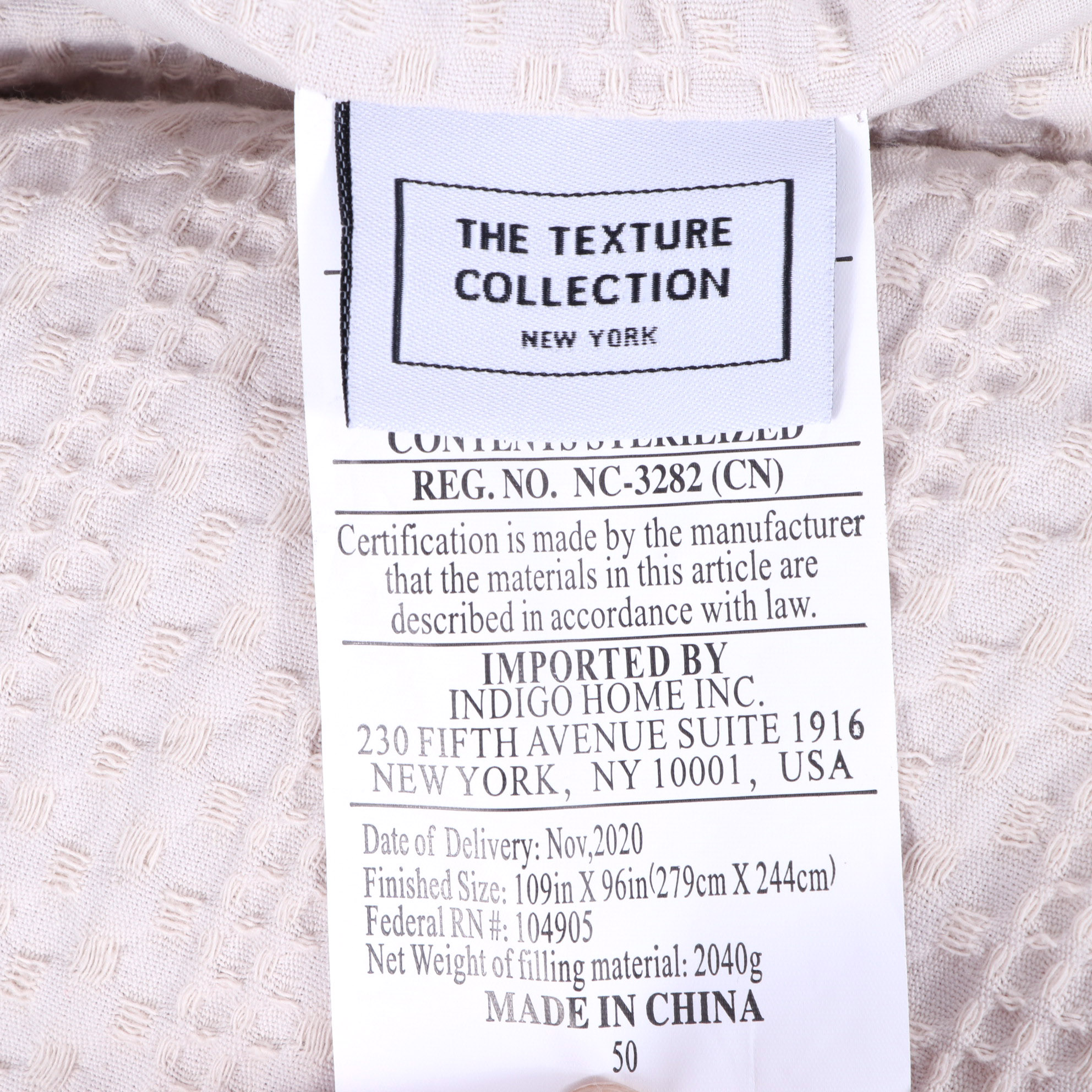 Arhaus "St. Lucia" Patinated Bronze Tone Iron King Bed with Coverlet