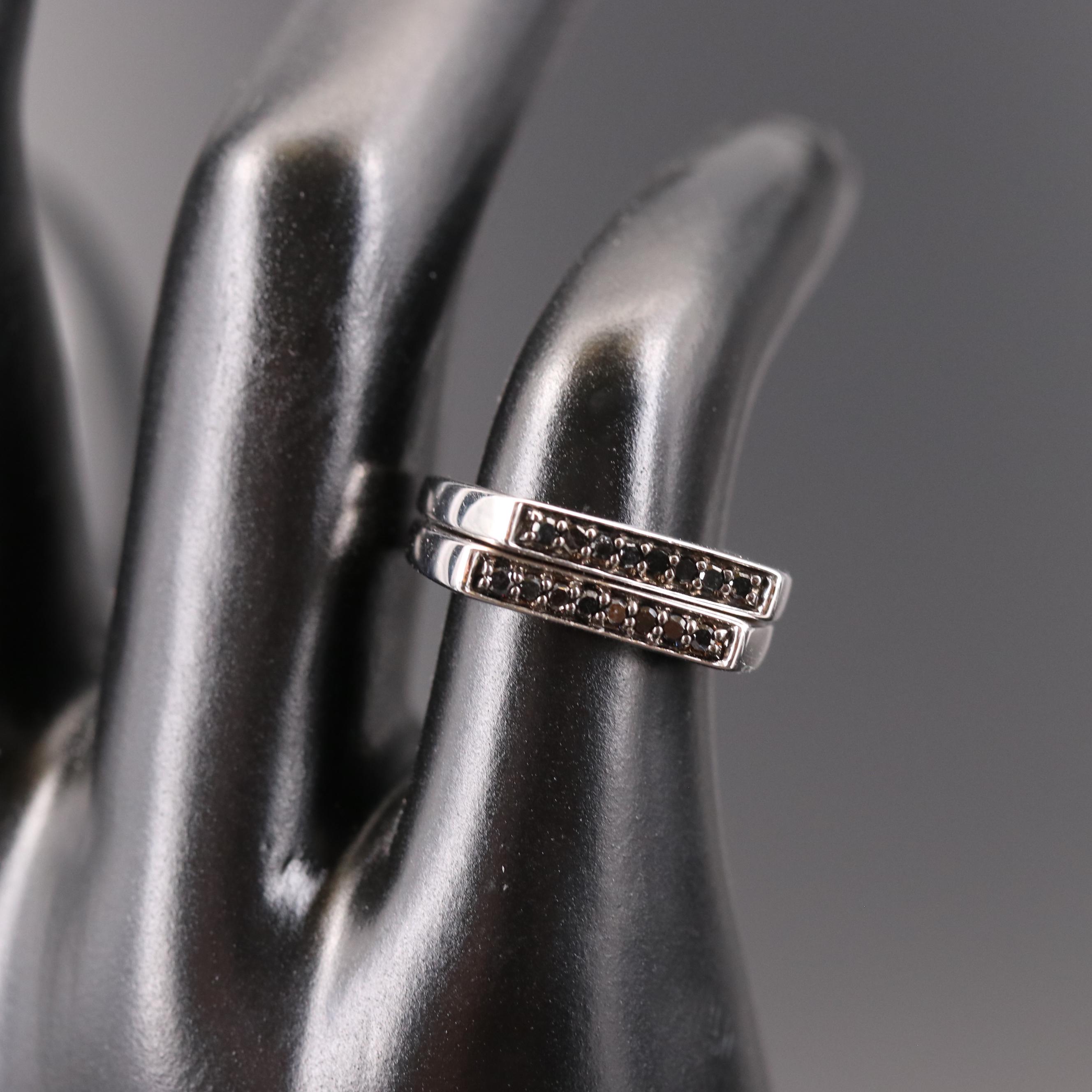 Sterling Silver Diamond Rings