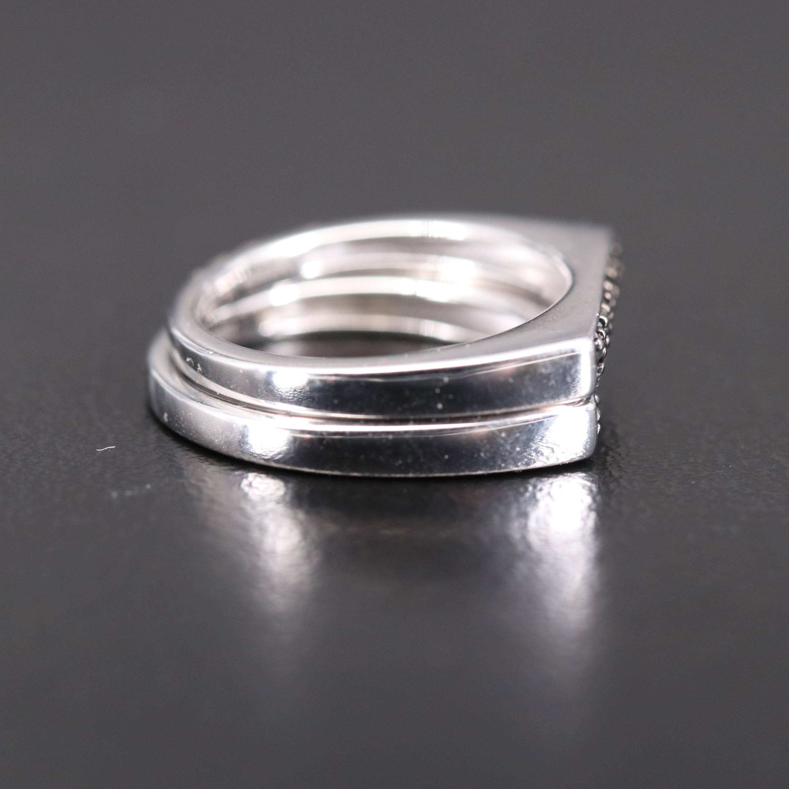 Sterling Silver Diamond Rings