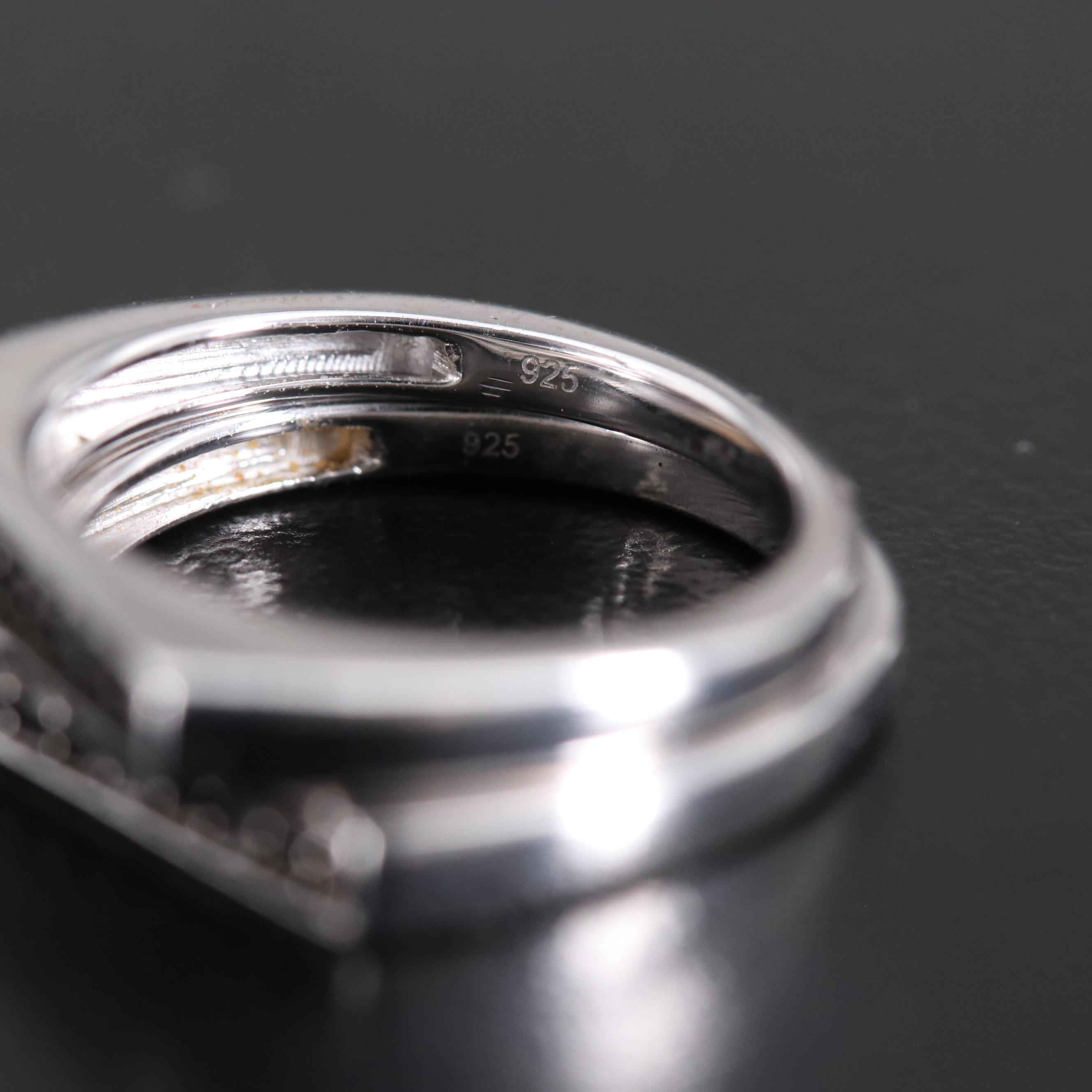 Sterling Silver Diamond Rings