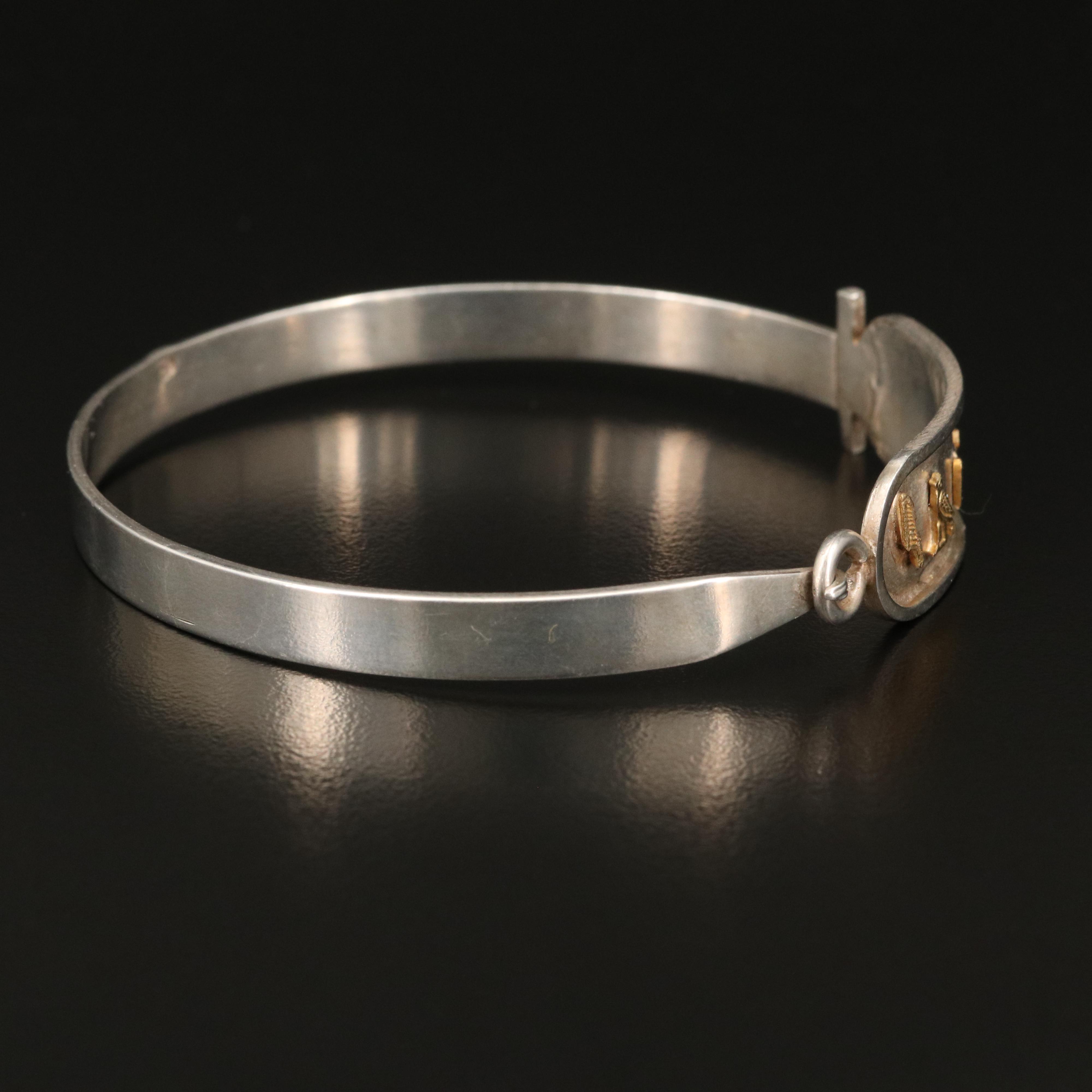 Egyptian 800 Silver Cartouche Bracelet