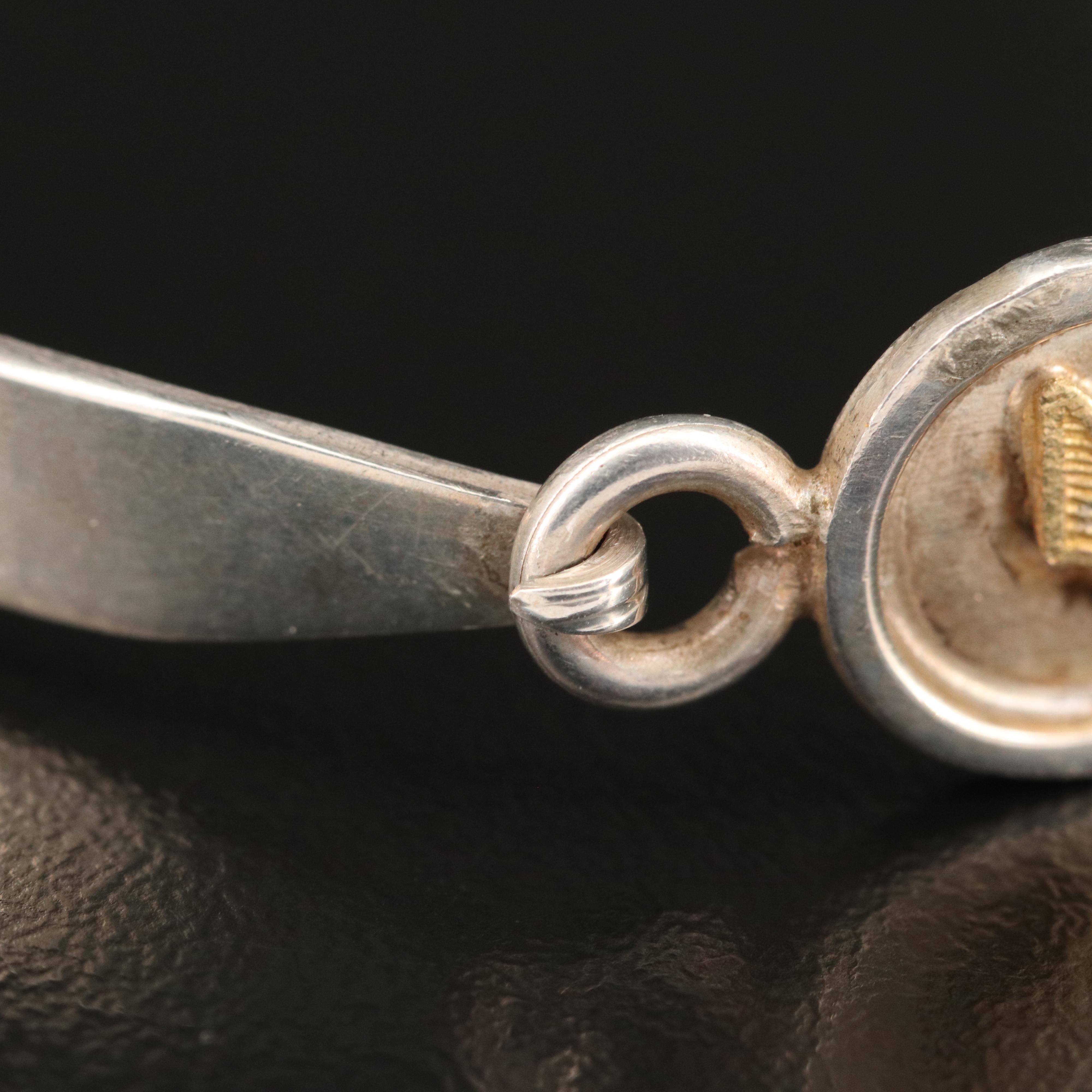 Egyptian 800 Silver Cartouche Bracelet