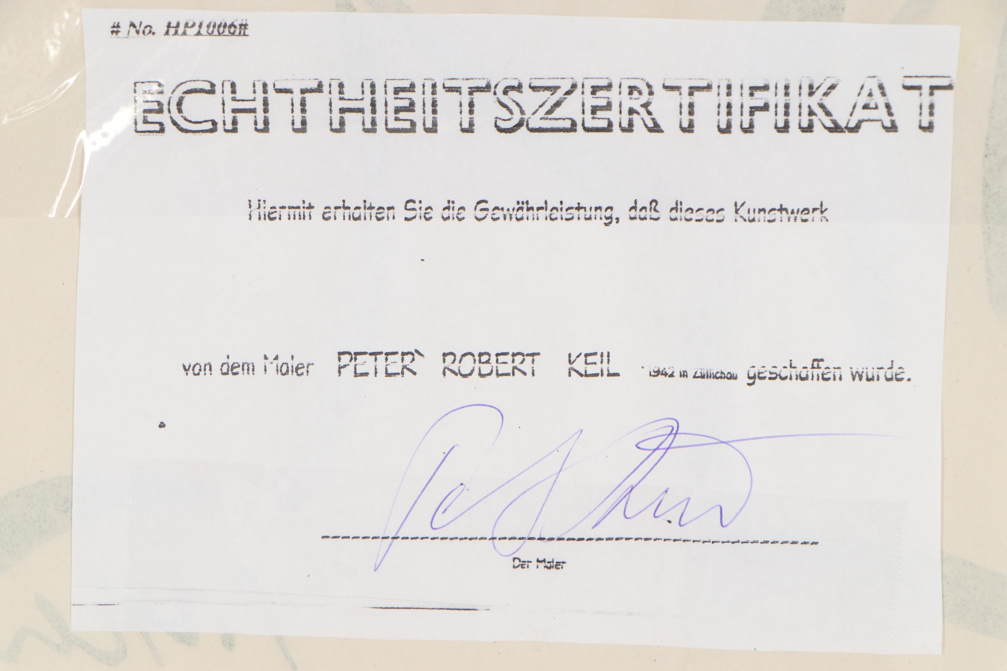 Peter Keil Acrylic Painting "Spanish Lady," 1972