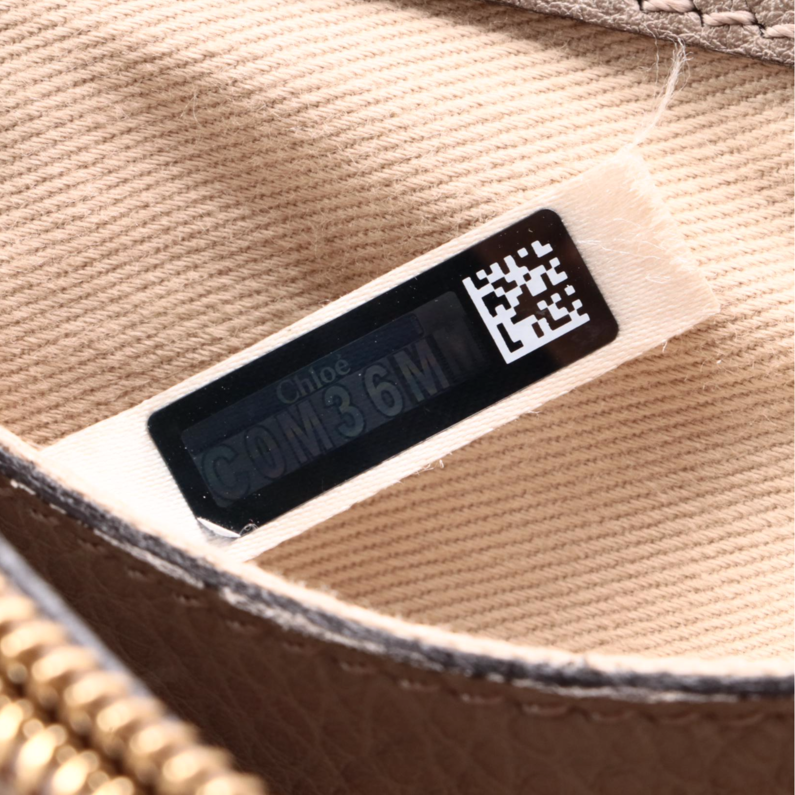 Chloé Faye Motty Gray Leather Two-Way Bag