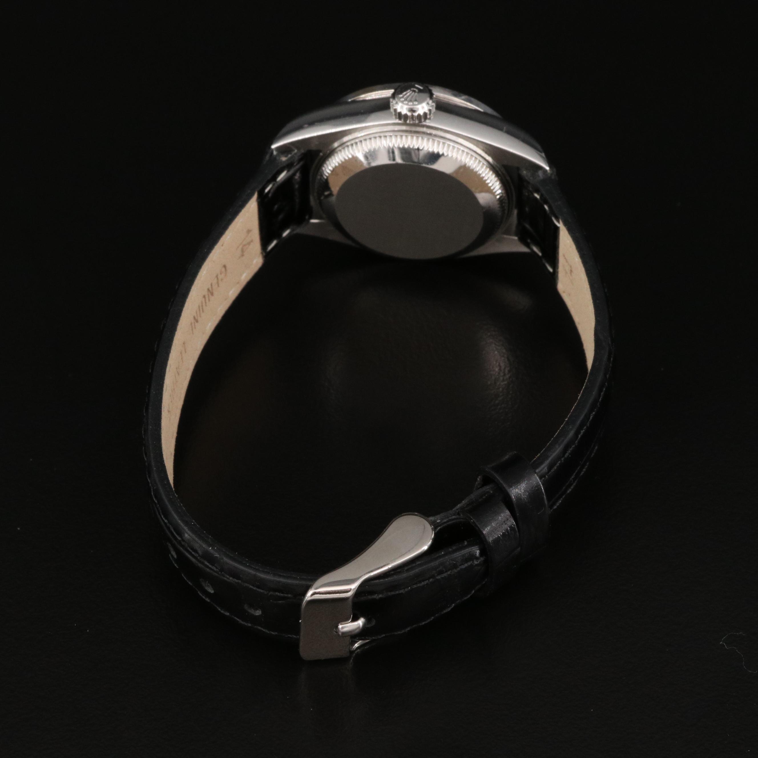 2005 Rolex Datejust 18K White Gold and Stainless Steel Diamond Watch