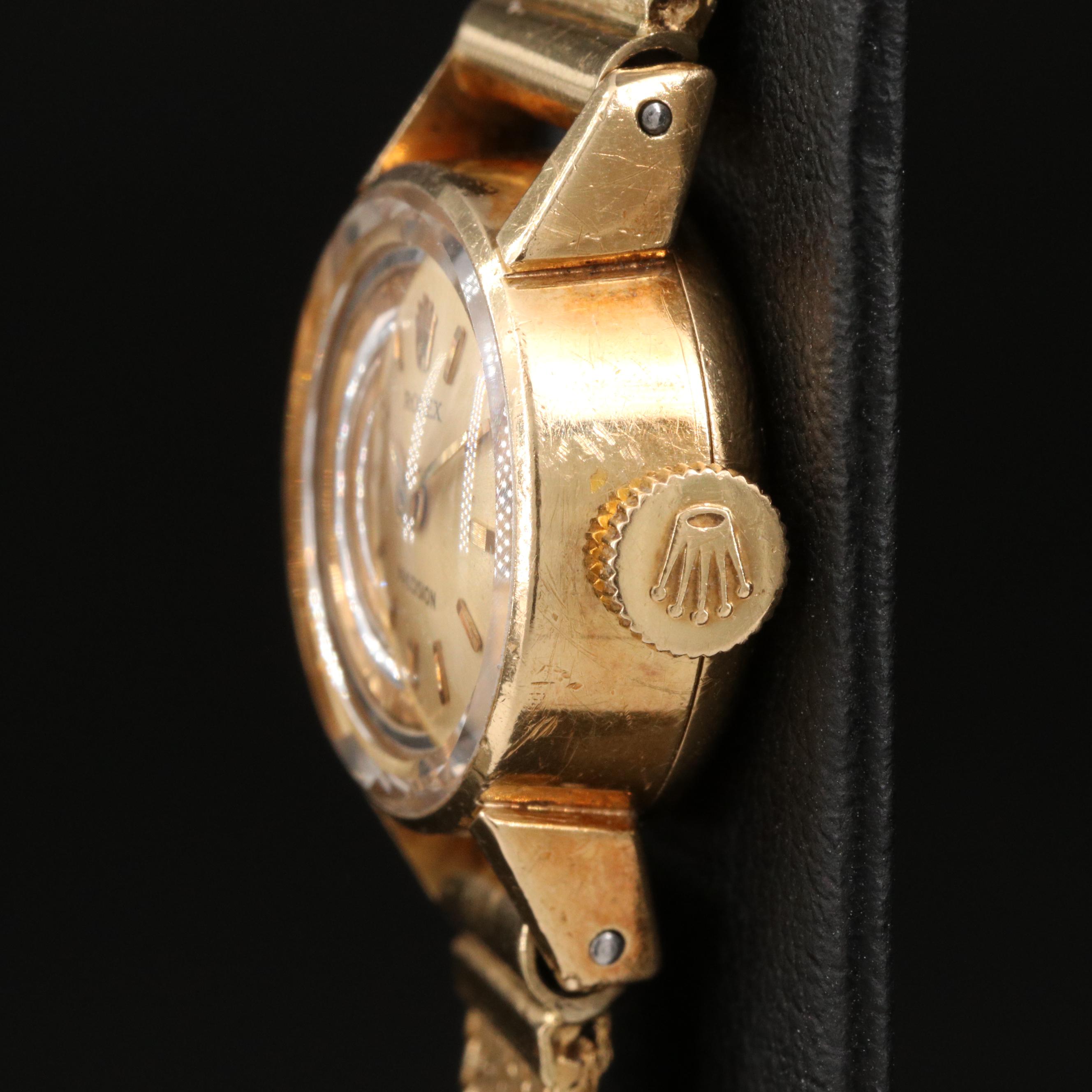 1972 Rolex Precision 2604 18K Yellow Gold Watch