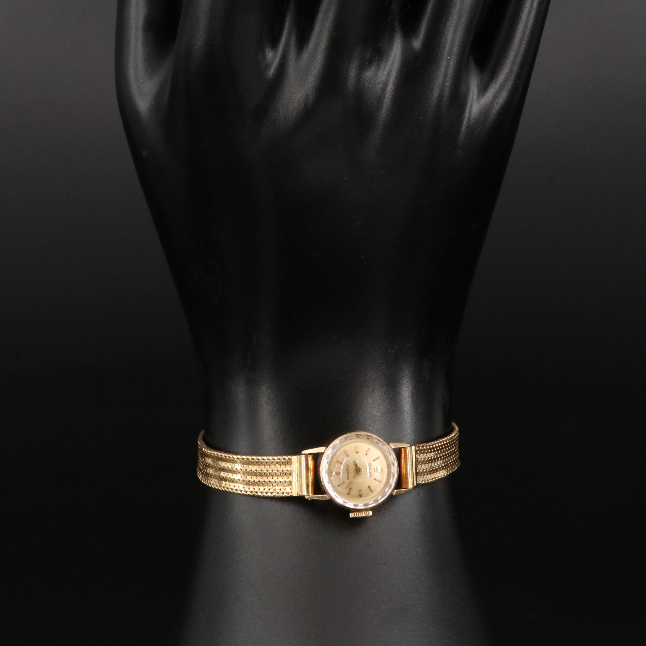 1972 Rolex Precision 2604 18K Yellow Gold Watch