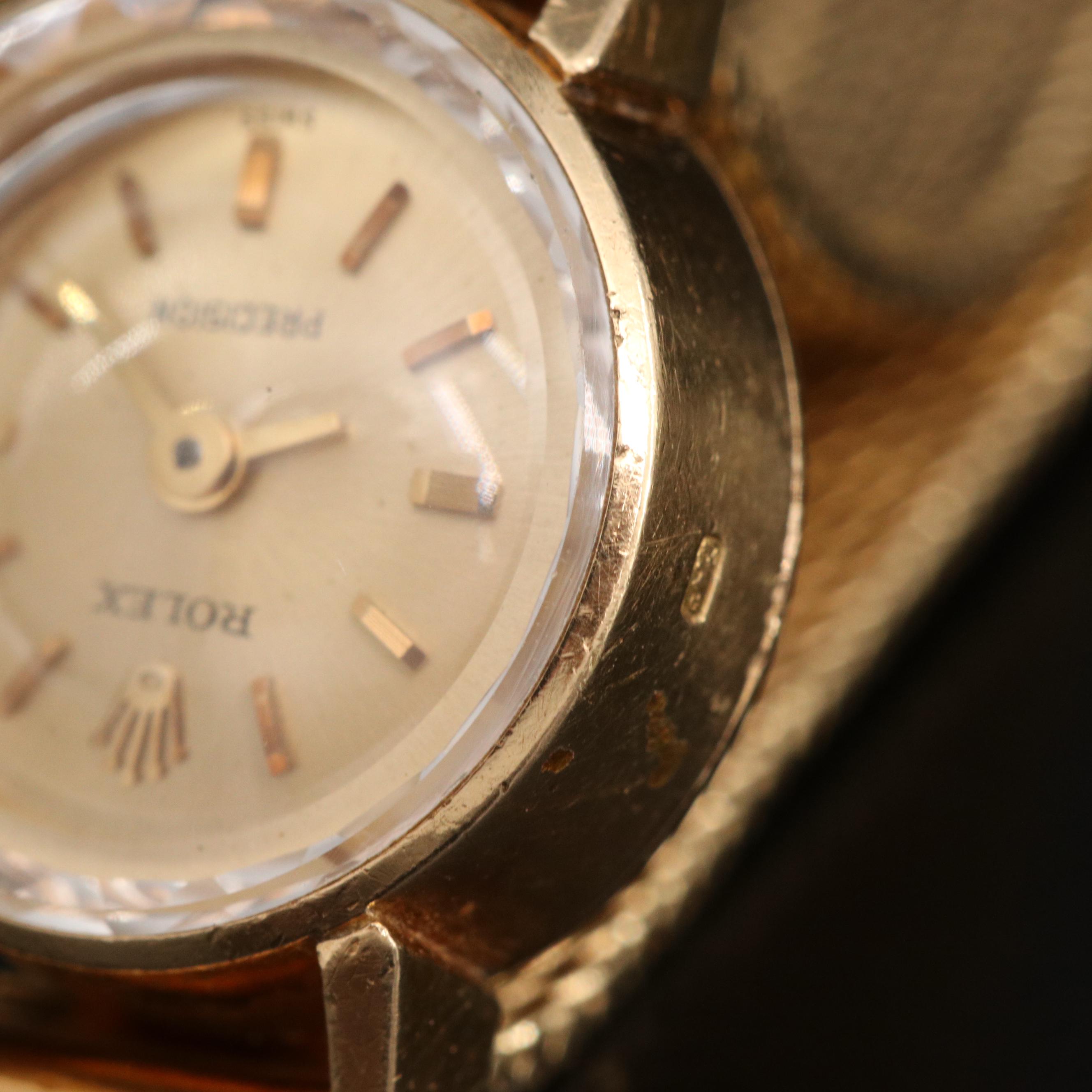 1972 Rolex Precision 2604 18K Yellow Gold Watch