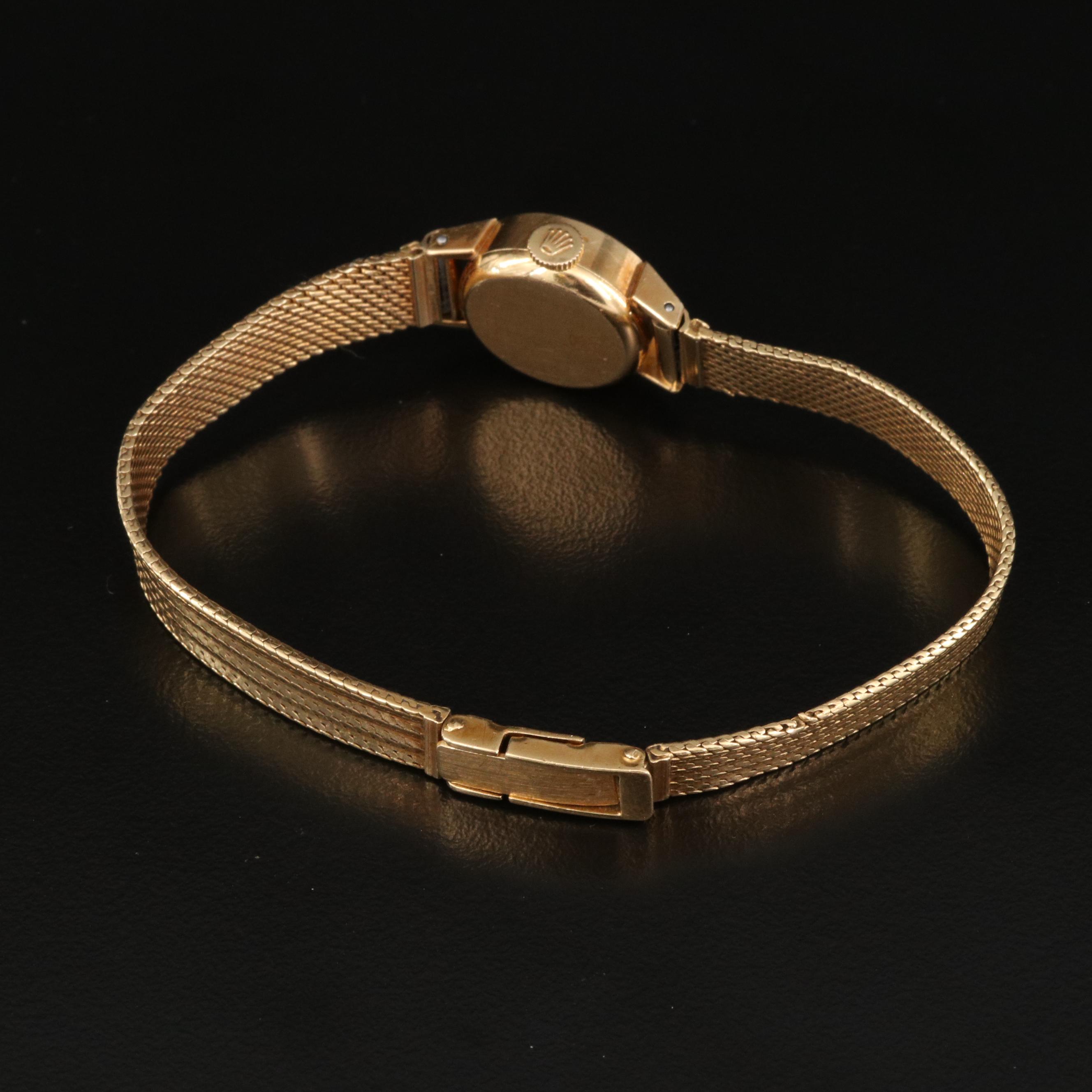 1972 Rolex Precision 2604 18K Yellow Gold Watch