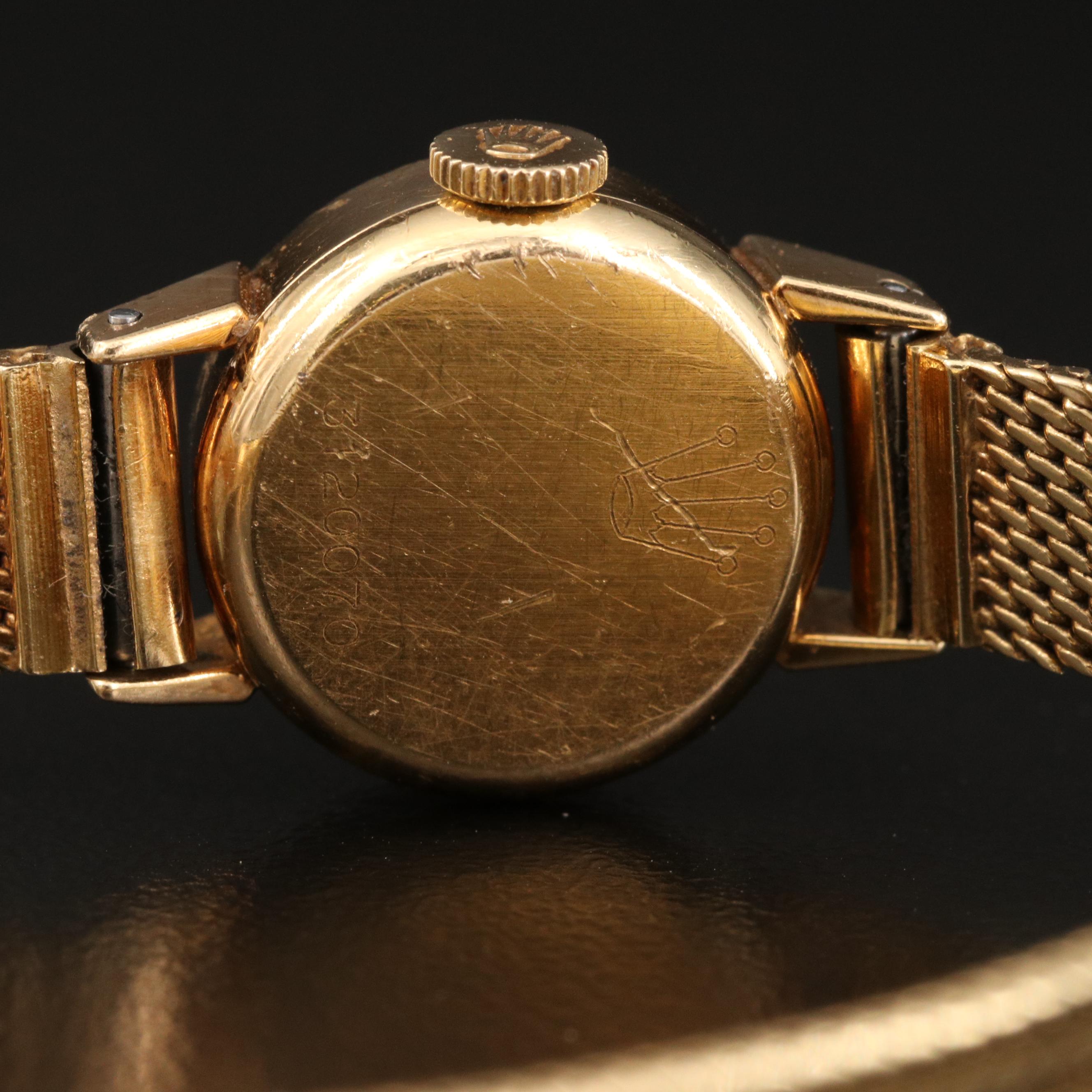 1972 Rolex Precision 2604 18K Yellow Gold Watch