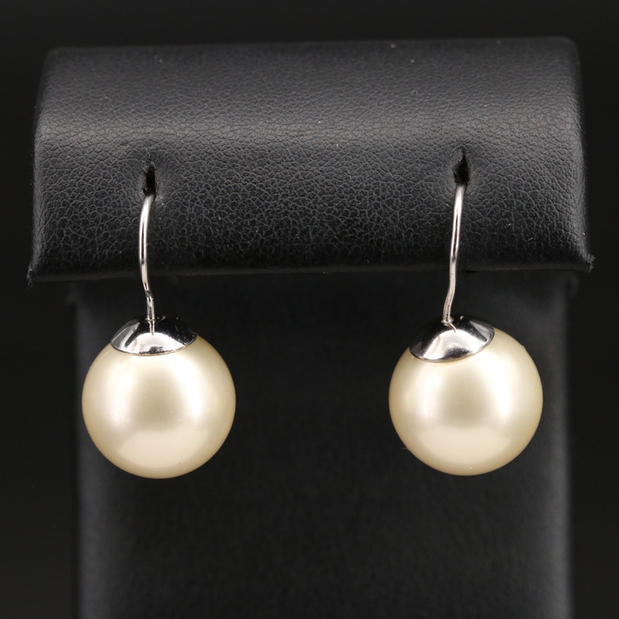 Sterling Pearl Drop Earrings