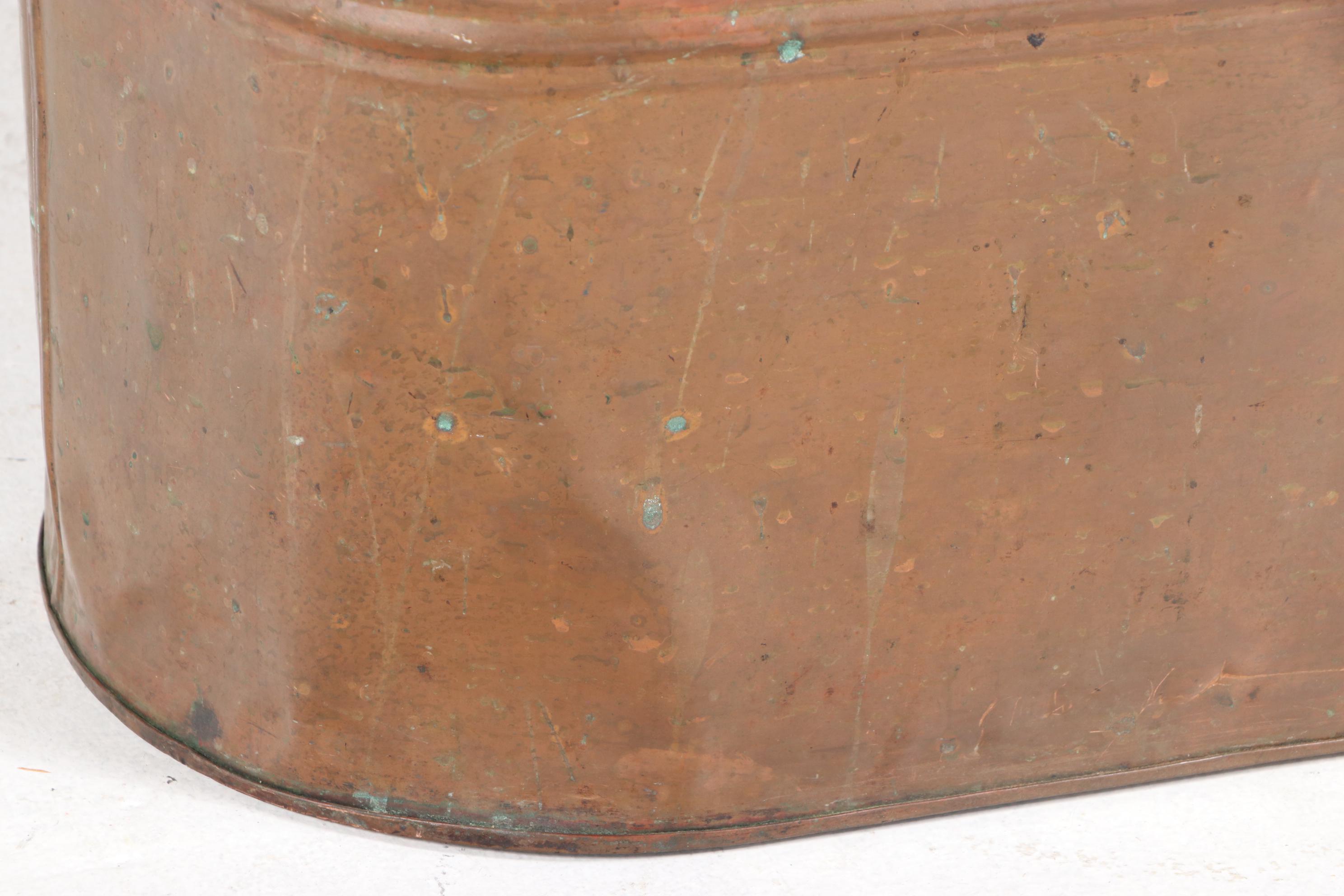 Copper-Plated Wash Boiler, Late 19th/Early 20th Century