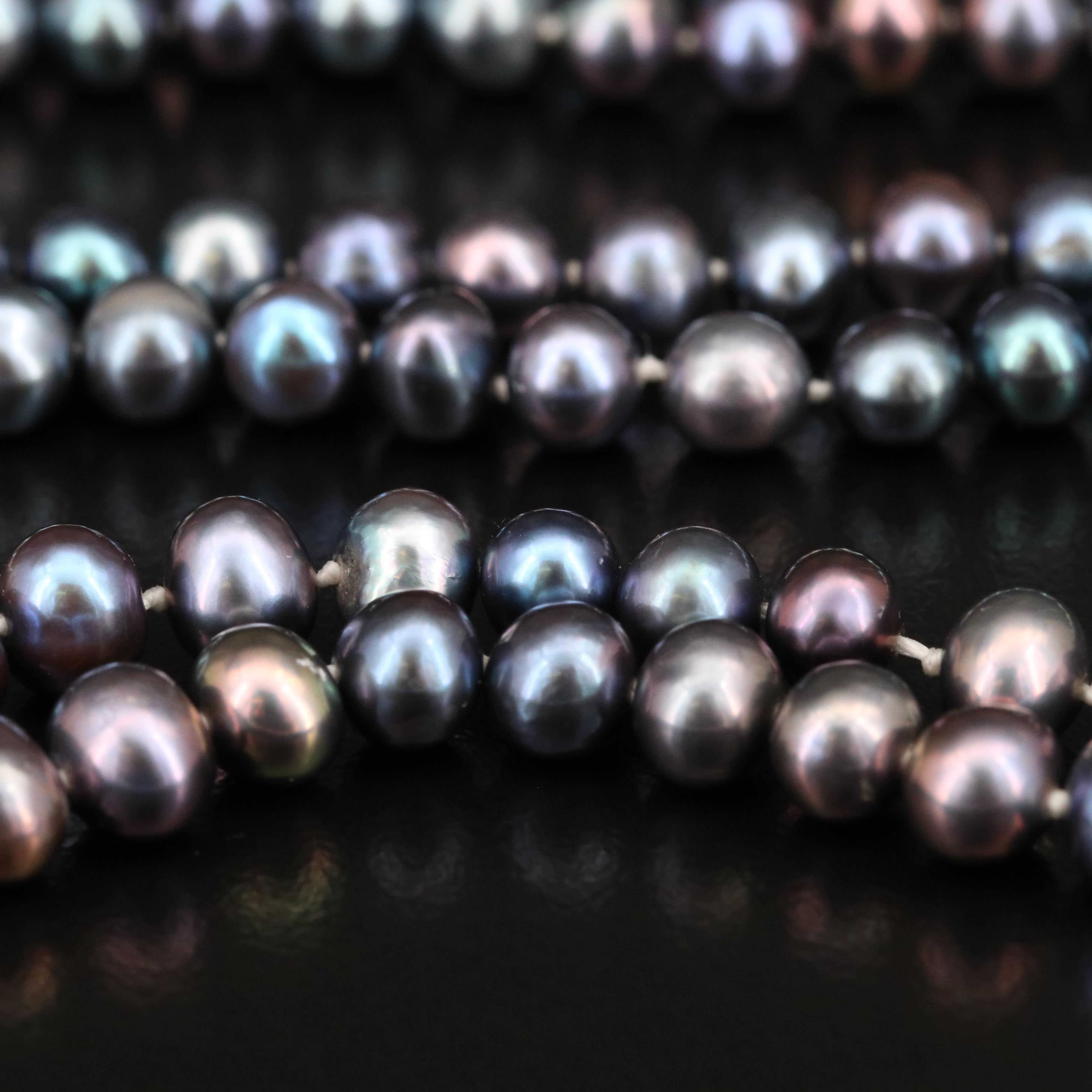 Jadeite and Pearl Endless Necklace