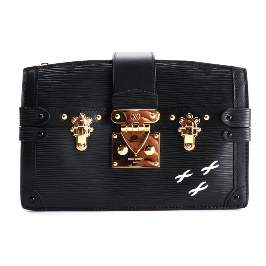 Louis Vuitton Trunk Clutch in Black Epi Leather