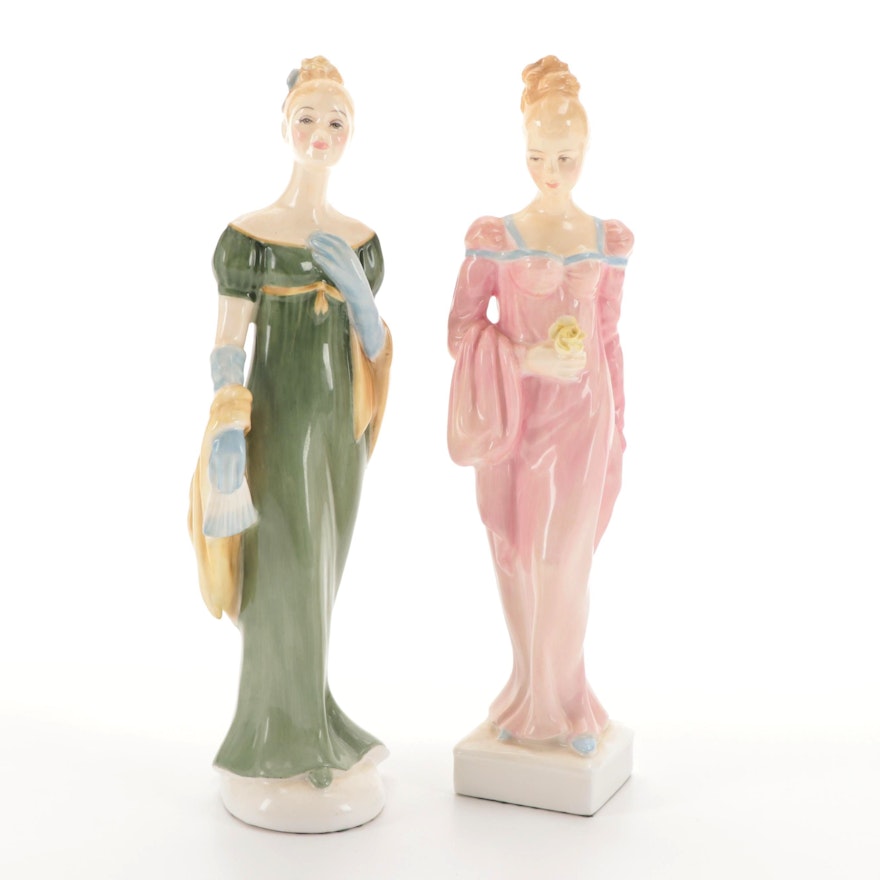 Royal Doulton "Lorna" and "Daphne" Bone China Figurines