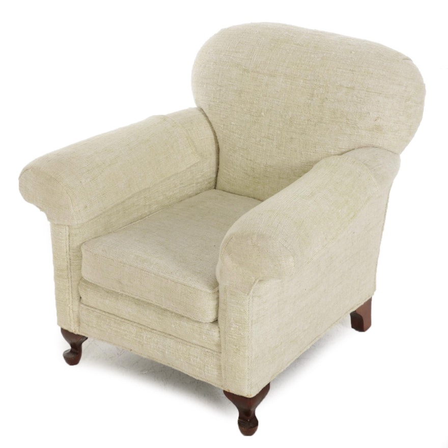 Fabric Upholstered Easy Chair, Late 20th Century