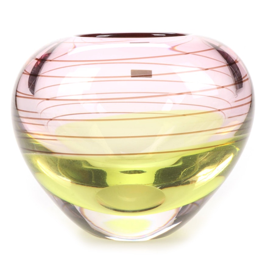 Waterford "Evolution" Handblown Art Glass Vase