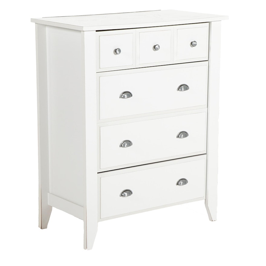 Sauder Contemporary Painted Wood Chest of Drawers