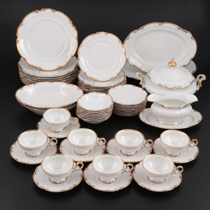 Hutschenreuther "Brighton" Porcelain Dinnerware, Mid to Late 20th Century