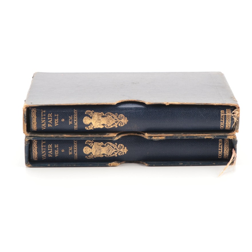 Illustrated "Vanity Fair" Two-Volume Set by William Makepeace Thackeray