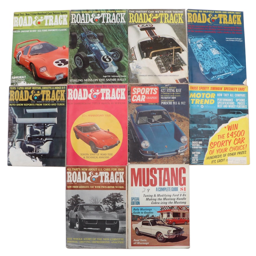 "Road and Track" and "Car Life" Magazine Collection, 1965–1967