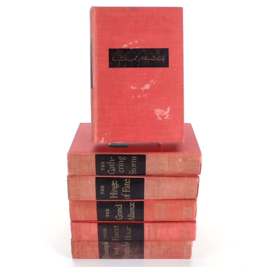 First Edition "The Second World War" by Winston S. Churchill, 1948–1953