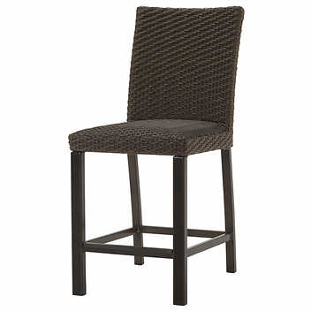 Agio "McKenzy" Nine-Piece Fire High-Top Patio Dining Set