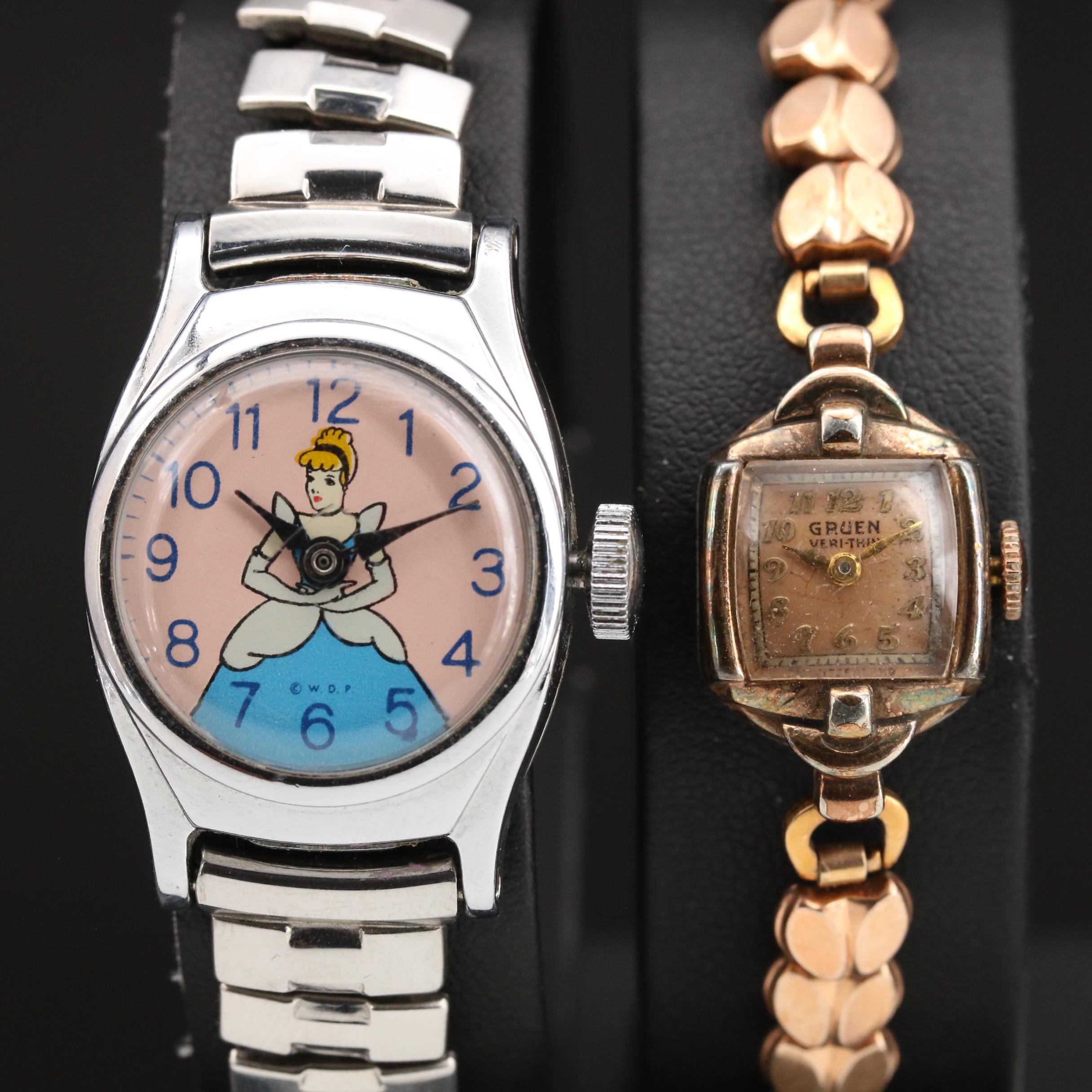 Walt Disney's Cinderella & Gruen Vintage Watch