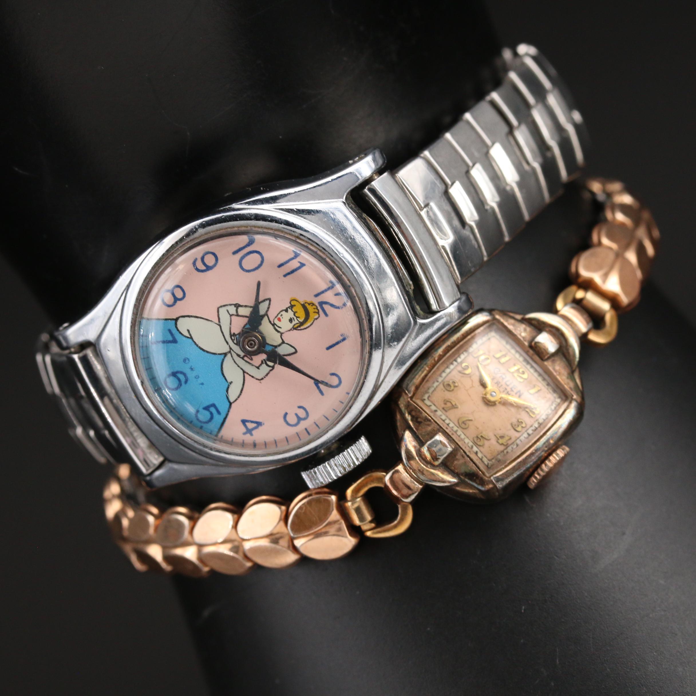 Walt Disney's Cinderella & Gruen Vintage Watch