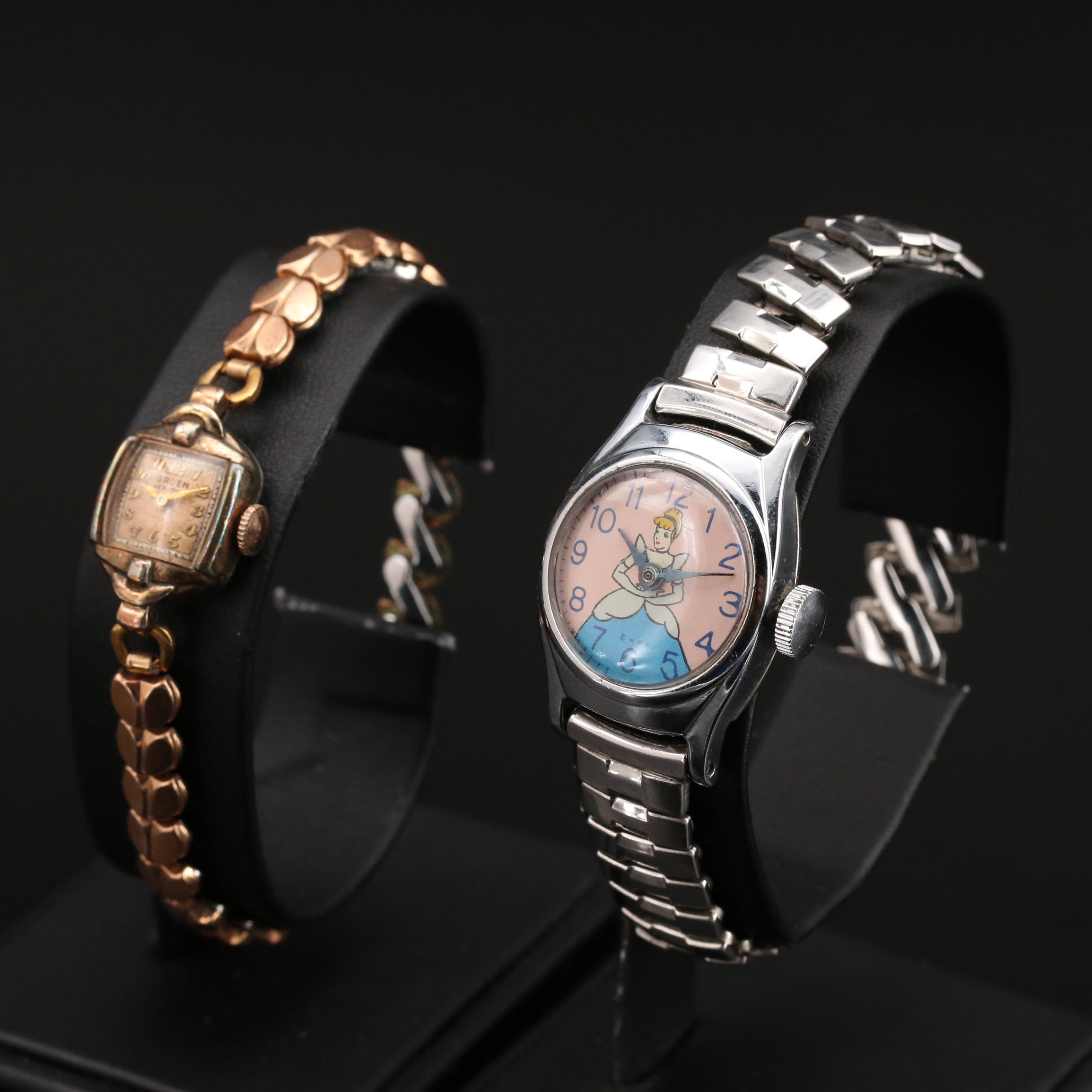 Walt Disney's Cinderella & Gruen Vintage Watch