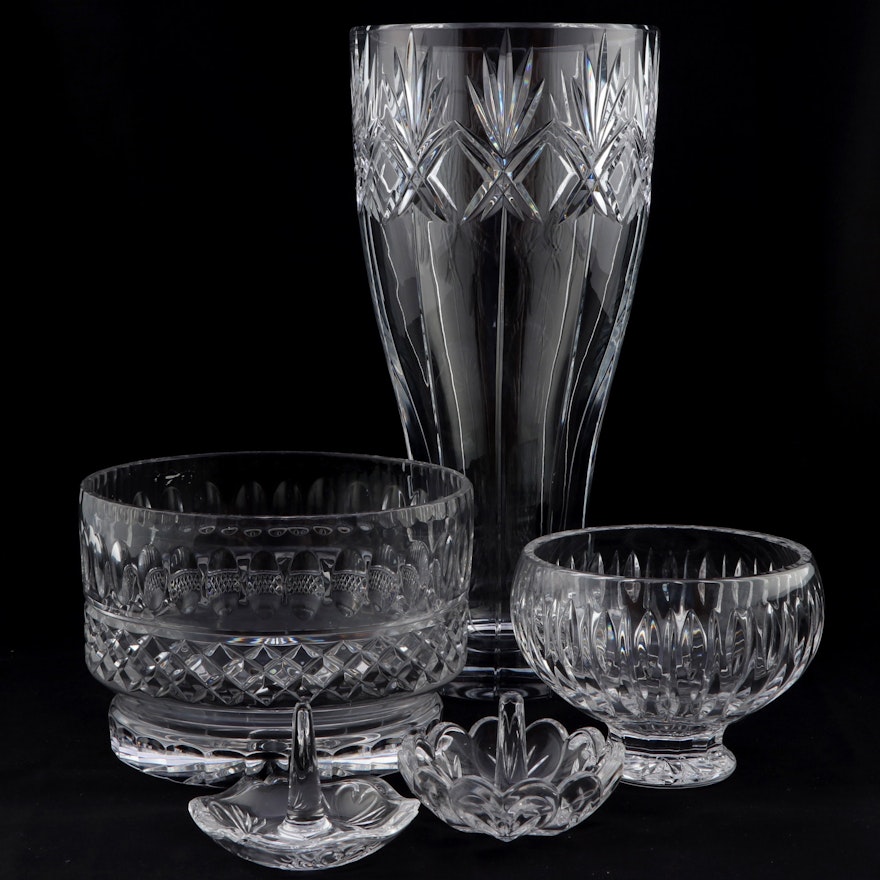 Marquis by Waterford "Sheridan" Crystal Bowl and Other Crystal Tableware