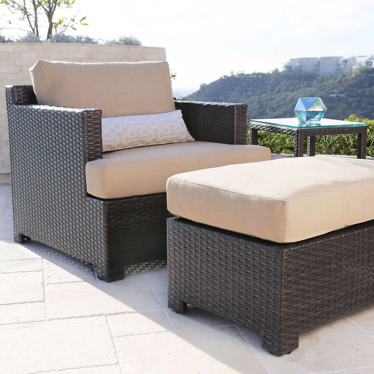 Abbyson Living "Belmont" Seven Piece Patio Seating Set
