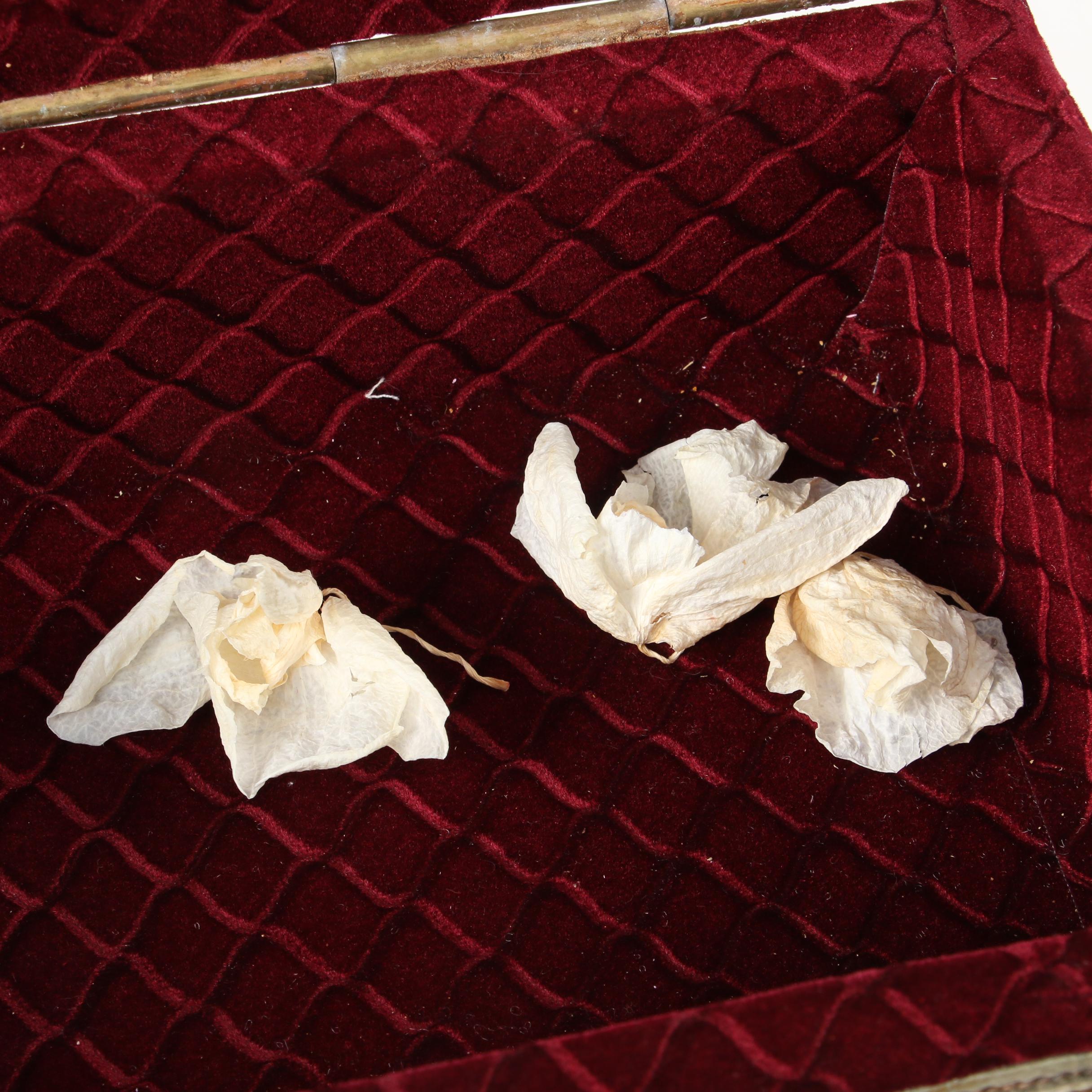 Moroccan Camel Bone Inlaid Jewelry Casket with Correspondence from Maya Angelou