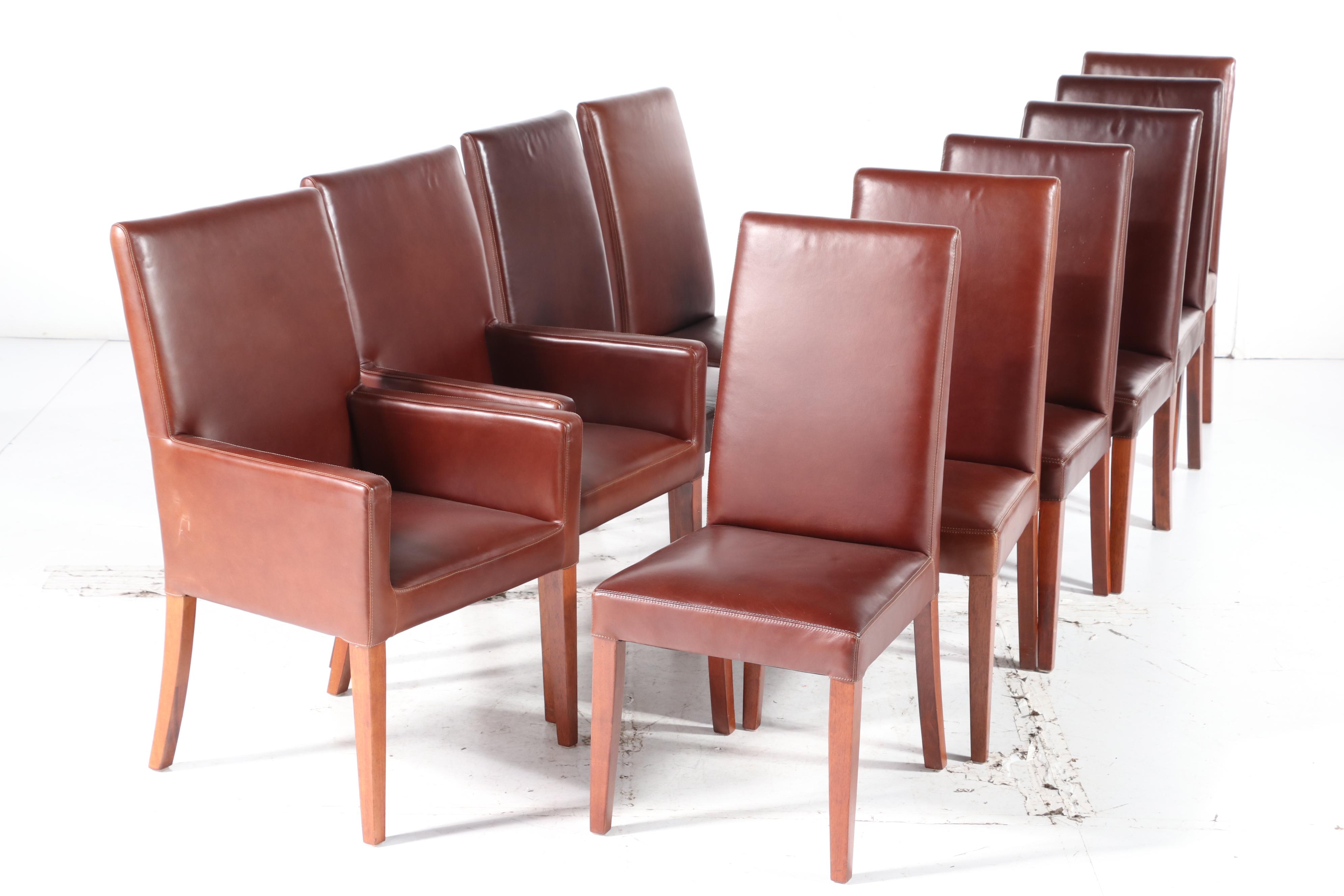 Arhaus Tuscany Extension Dining Table with Pottery Barn Dining Chairs