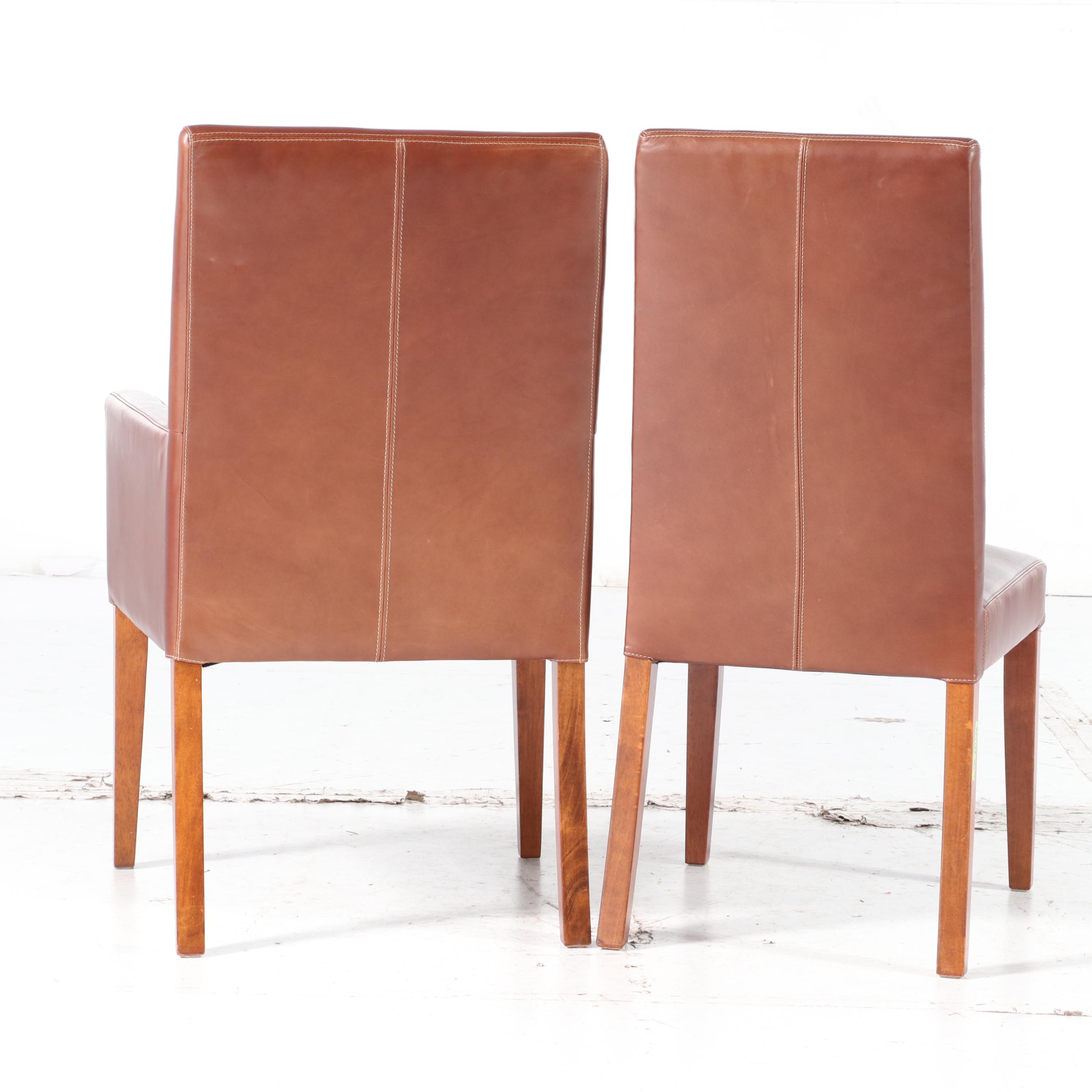 Arhaus Tuscany Extension Dining Table with Pottery Barn Dining Chairs