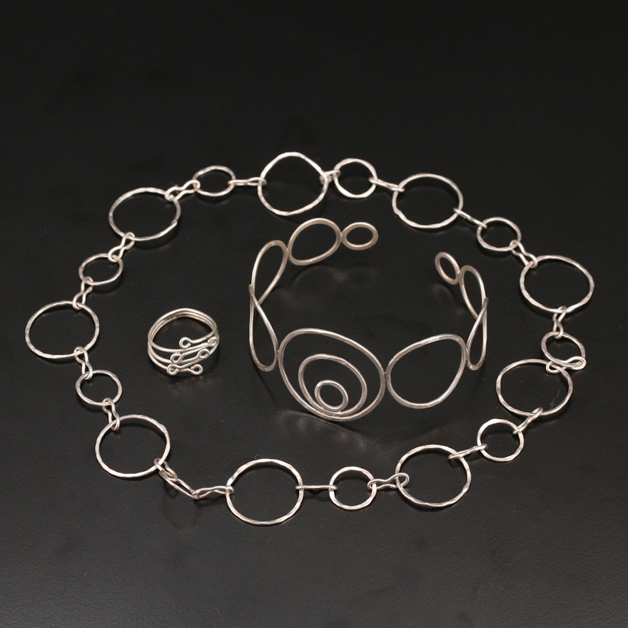Sterling Circular Jewelry Collection