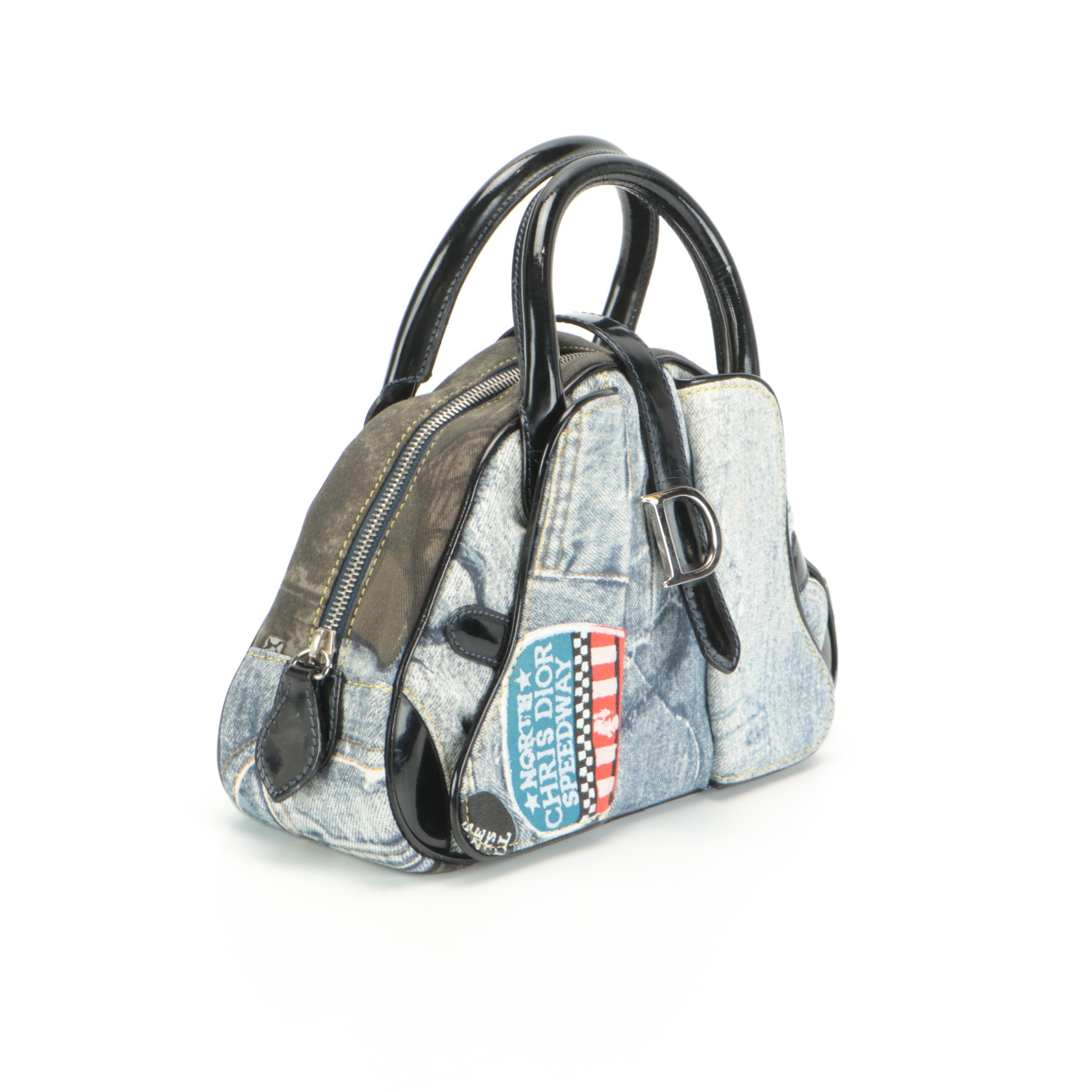 Christian Dior Miss Diorella Mini Double Saddle Bowler Bag