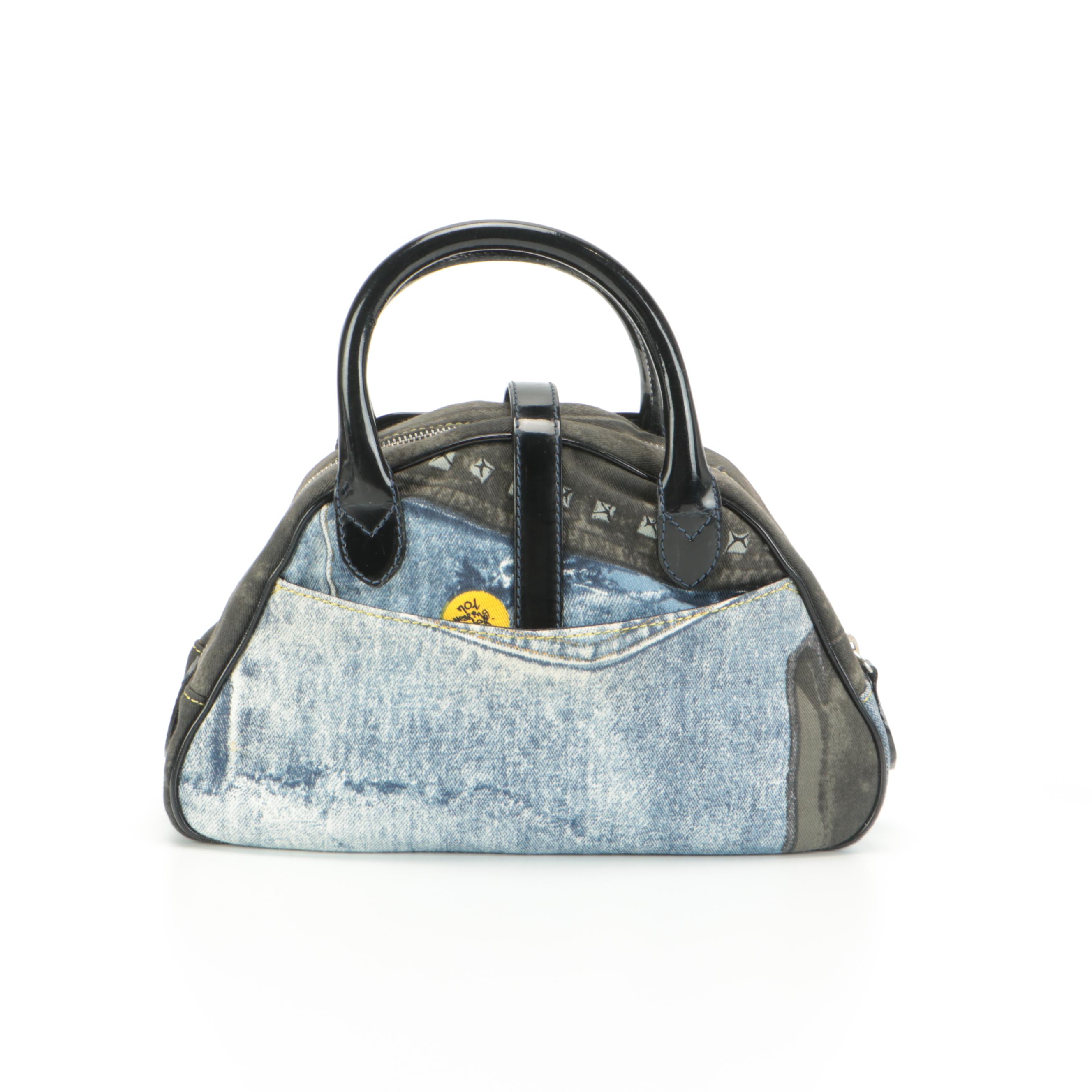 Christian Dior Miss Diorella Mini Double Saddle Bowler Bag