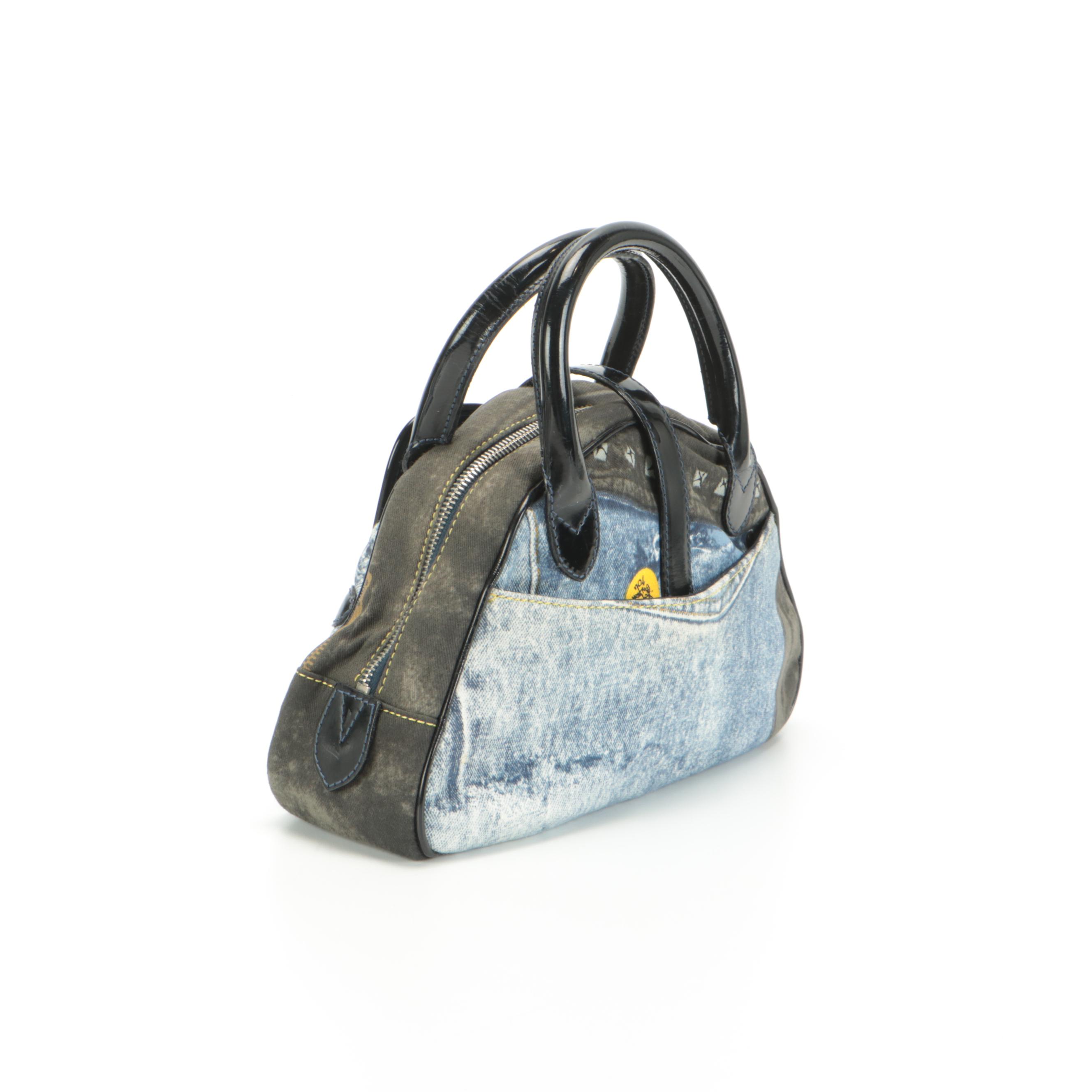 Christian Dior Miss Diorella Mini Double Saddle Bowler Bag