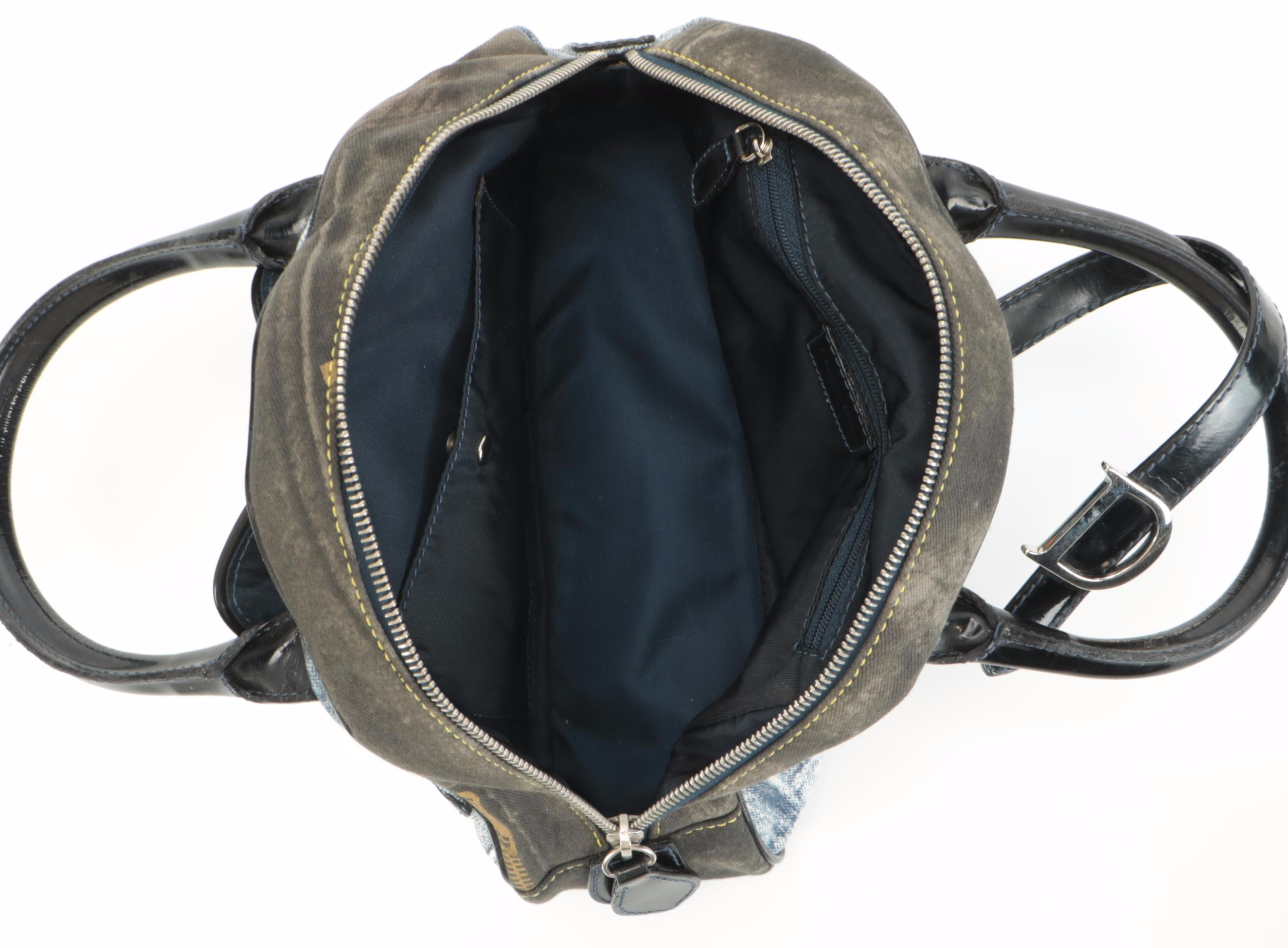 Christian Dior Miss Diorella Mini Double Saddle Bowler Bag