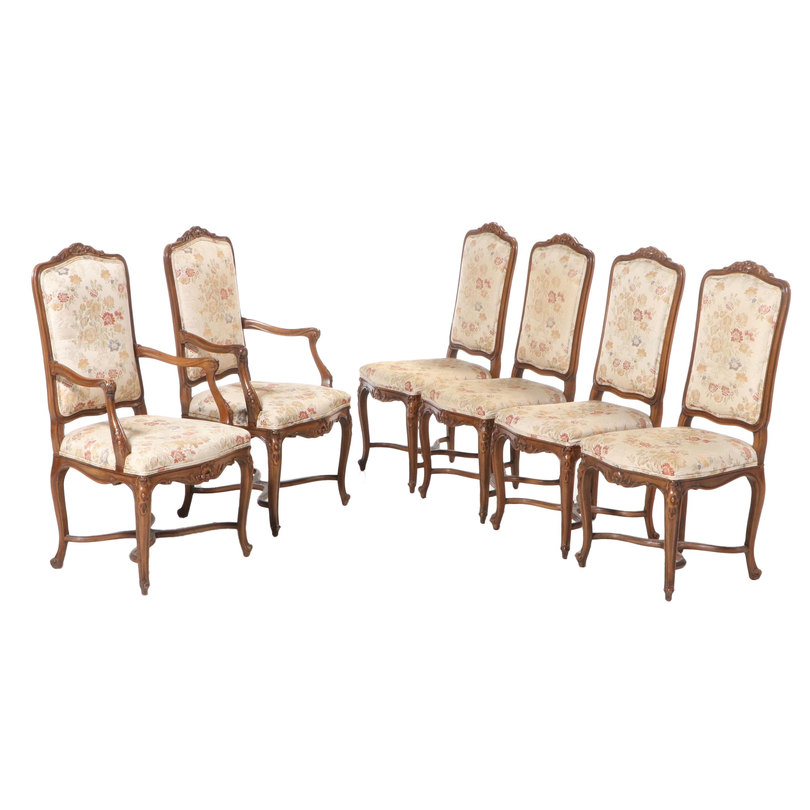 Six John Widdicomb Co. Louis XV-Style Beech Dining Chairs